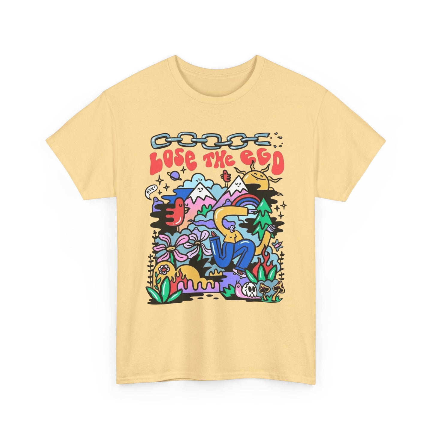 Lose The Ego Graphic T Shirt Unisex Heavy Cotton Tee