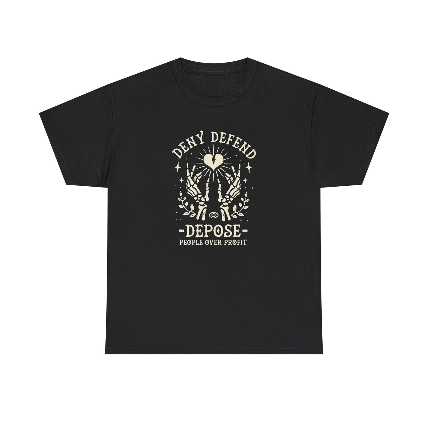 People Over Profit Graphic T Shirt Unisex Heavy Cotton Tee