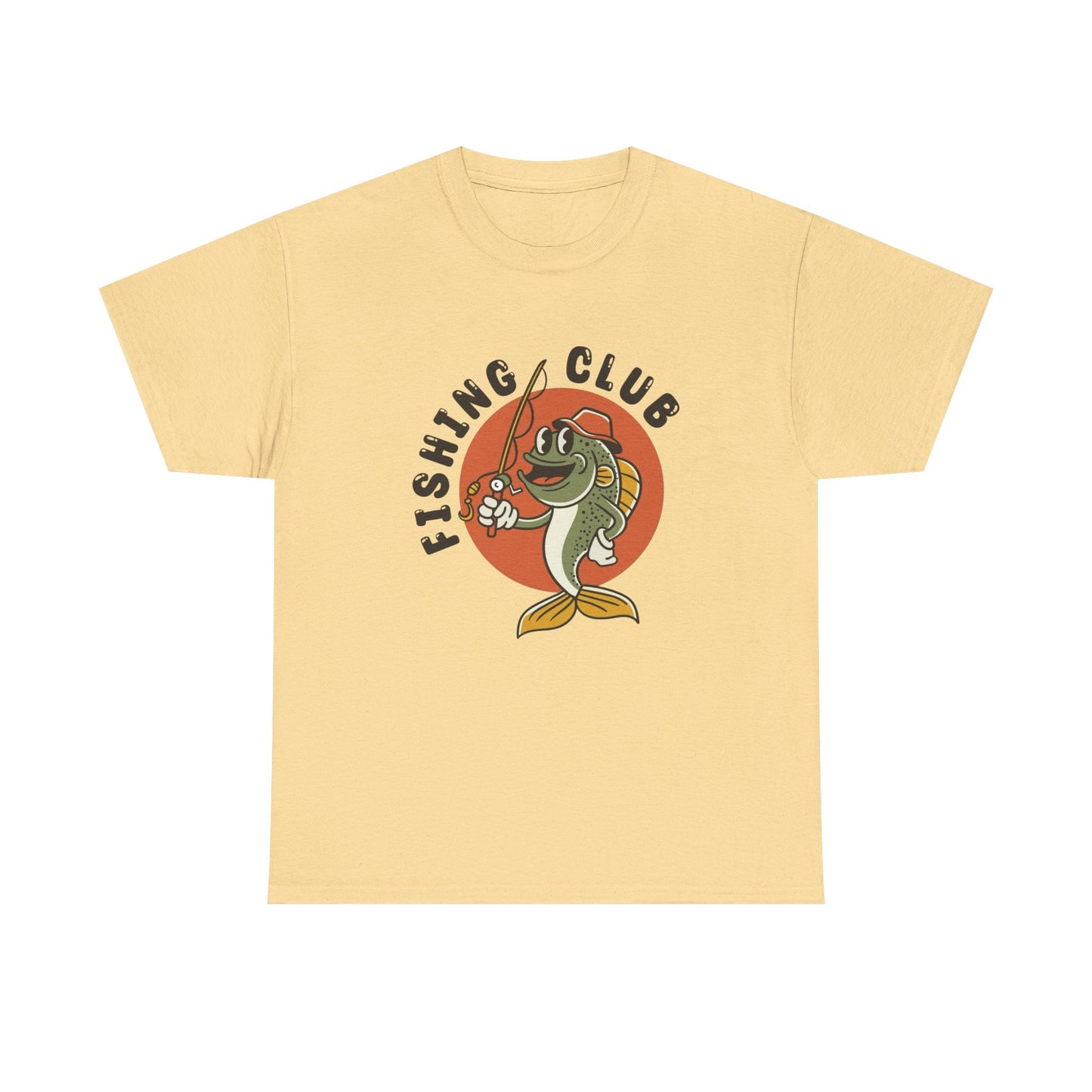 Fishing Club Graphic T Shirt NEW Adult Unisex Heavy Cotton Tee