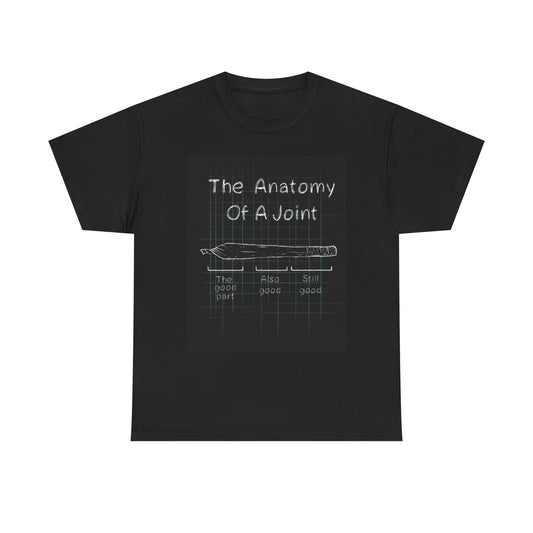 Anatomy Of A Joint T Shirt Funny Raw Cookies Weed Unisex Heavy Cotton Tee