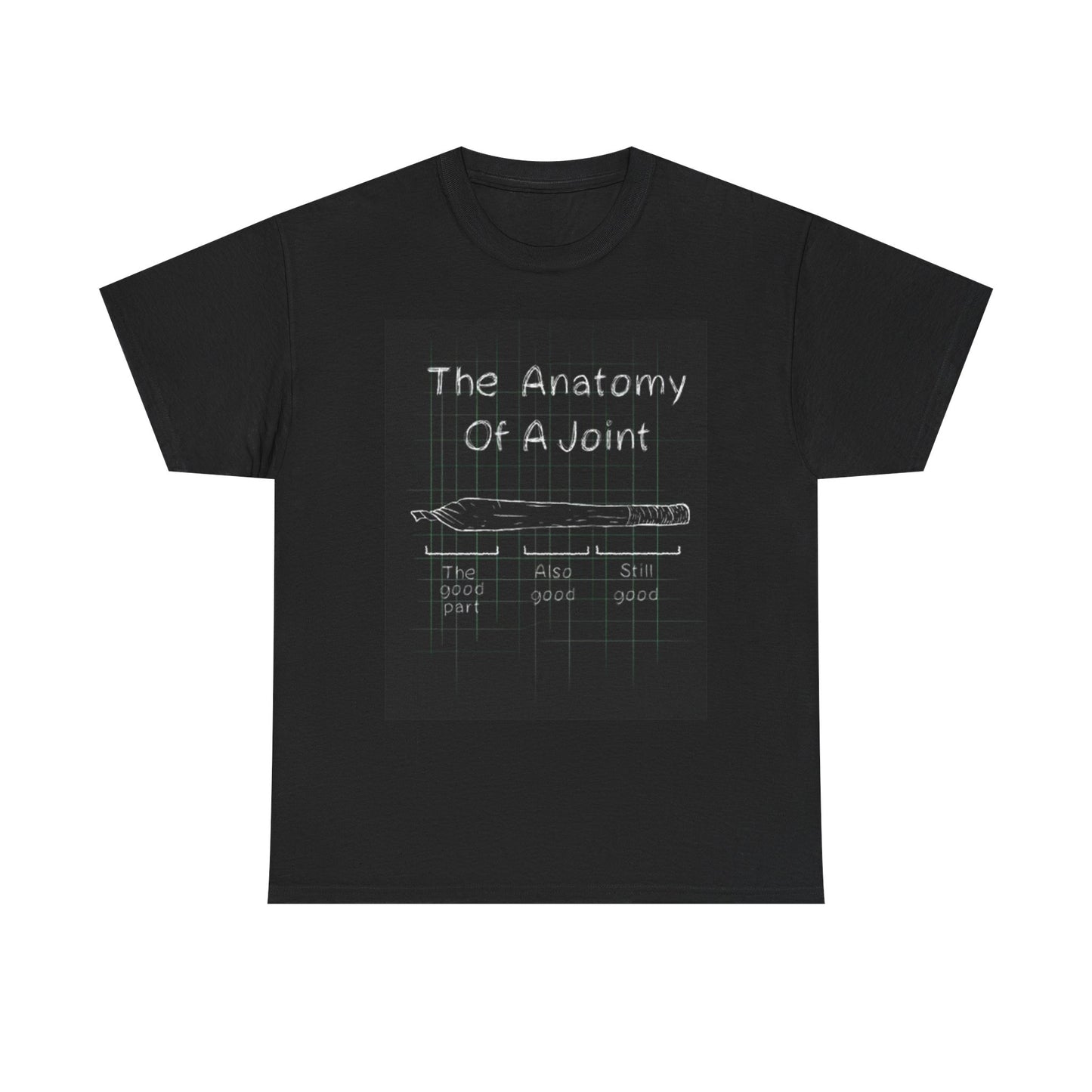 Anatomy Of A Joint T Shirt Funny Raw Cookies Weed Unisex Heavy Cotton Tee