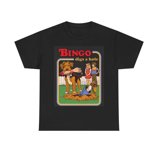 Funny Dog Tshirt 80s Comic Art Dog Lover vibes Unisex Heavy Cotton Tee