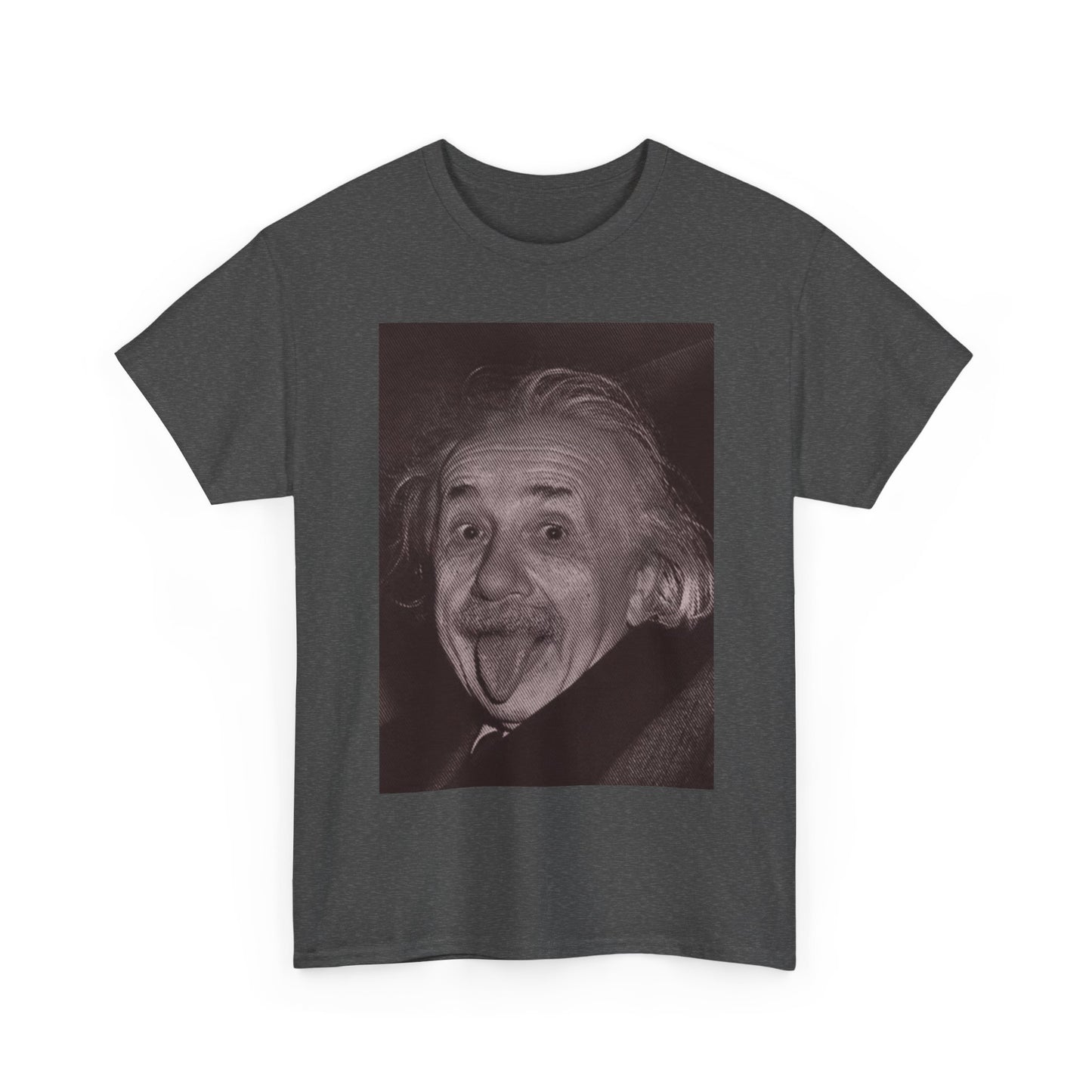 Albert Einstein Funny Shirt Retro Graphic Unisex Heavy Cotton Tee