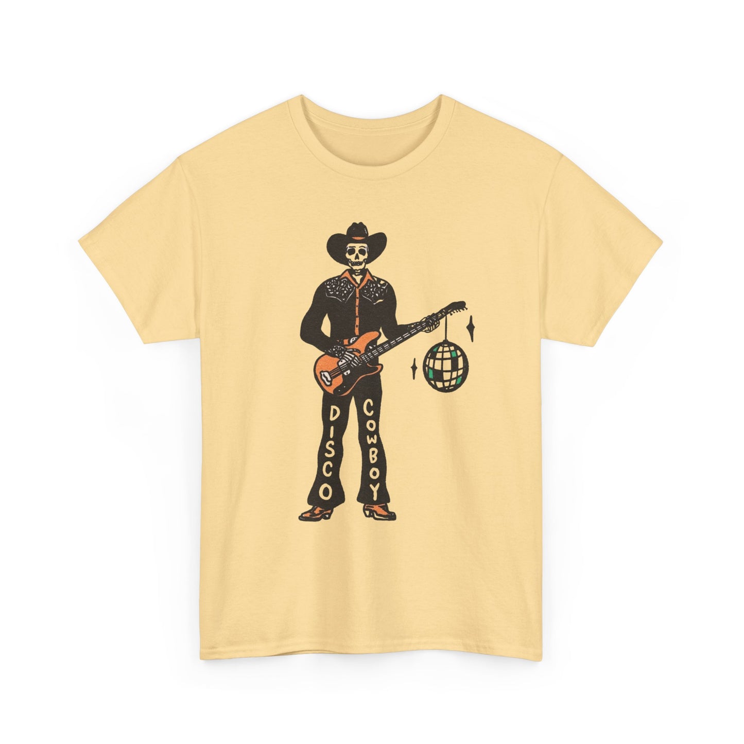 Disco Cowboy Graphic T Shirt Unisex Heavy Cotton Tee