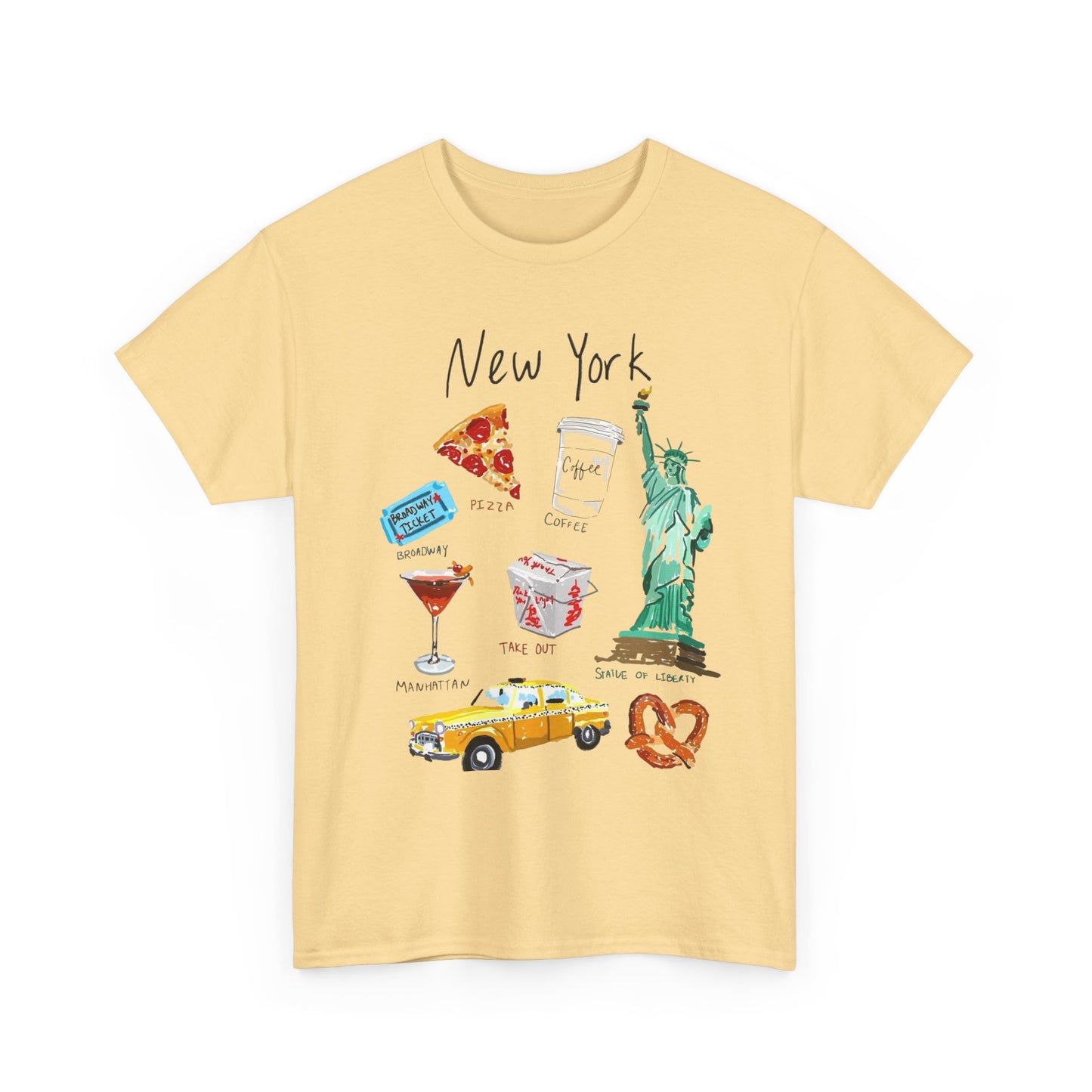 New York City Classics Graphic T Shirt Unisex NEW Heavy Cotton Tee