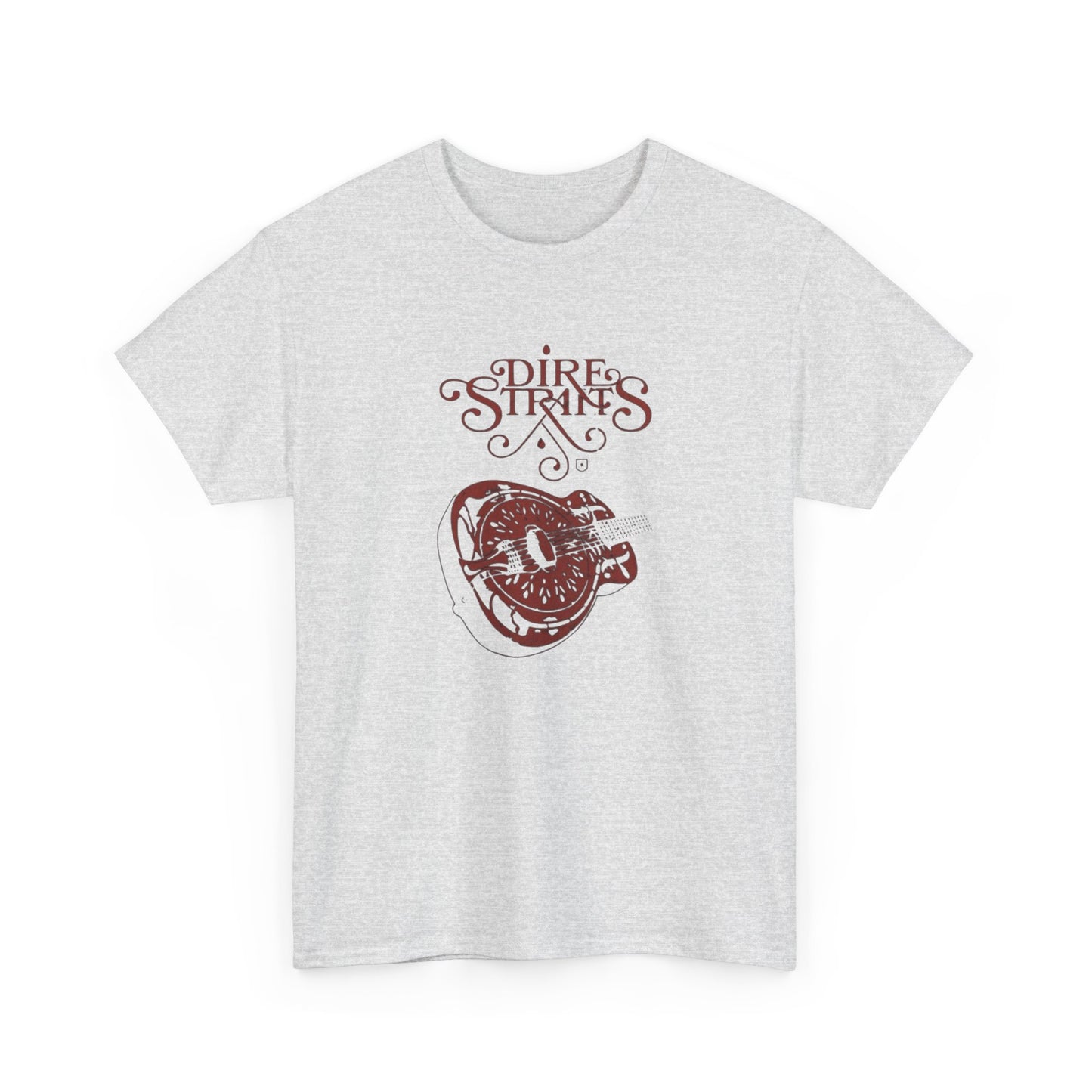 Dire Straits Vintage Guitar Graphic T Shirt NEW ADULT Unisex Heavy Cotton Tee