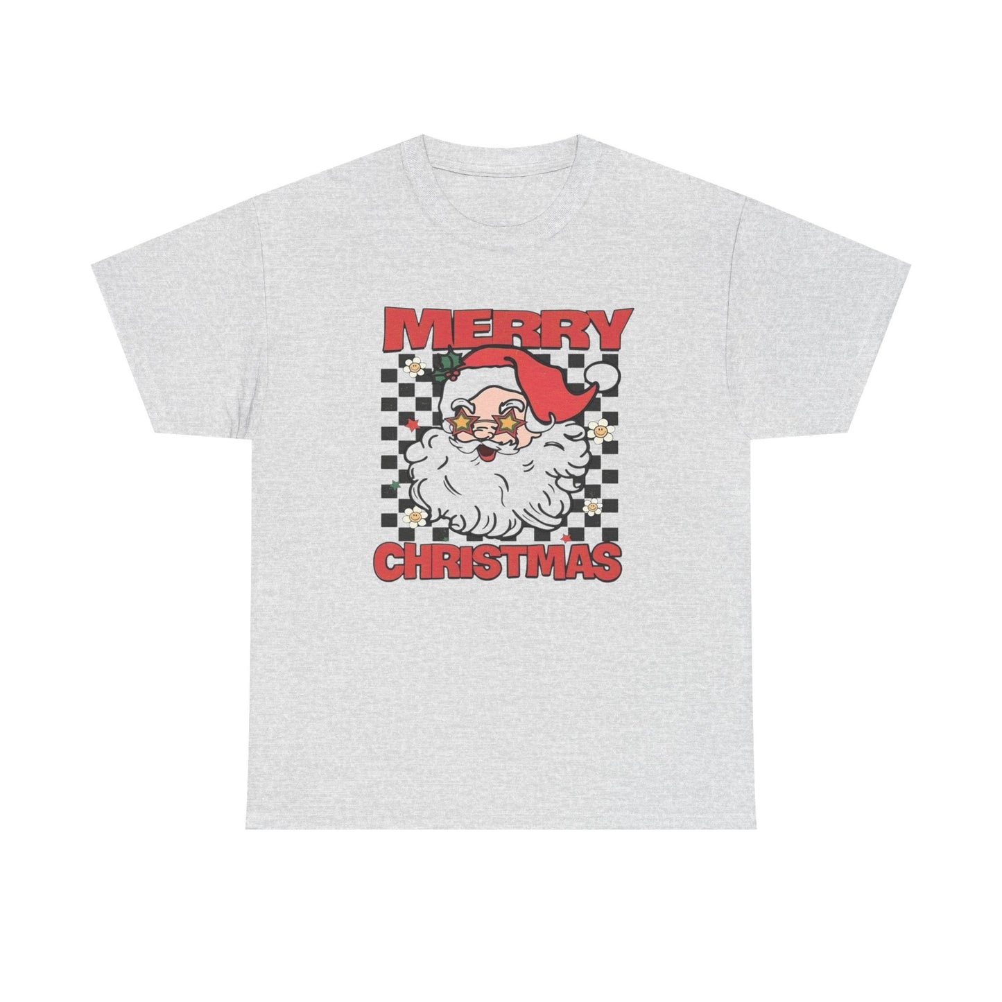 Merry Christmas Santa Graphic T Shirt Unisex Heavy Cotton Tee