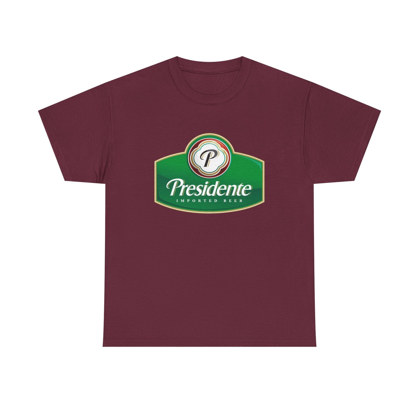 Presidente Beer Logo Shirt Retro Poster Unisex Heavy Cotton Tee