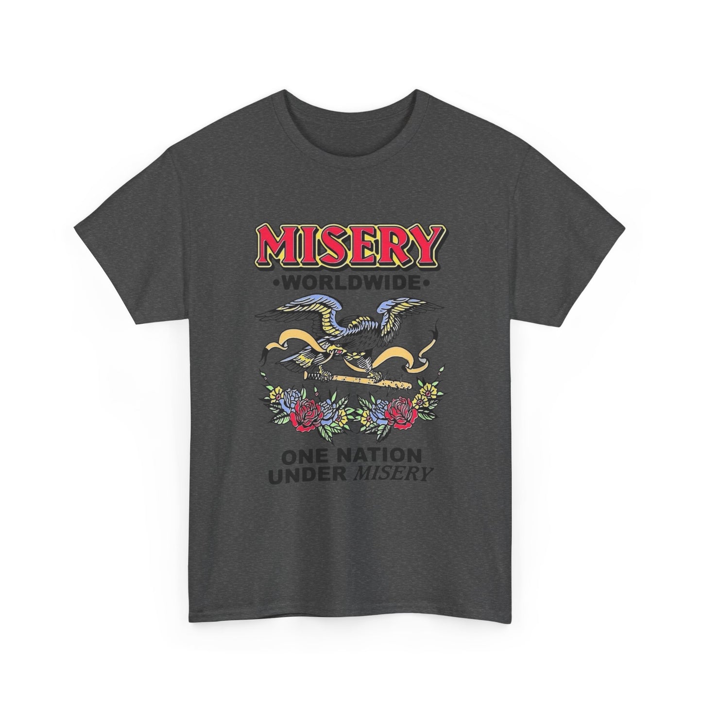 Misery Worldwide Graphic T Shirt Unisex Heavy Cotton Tee