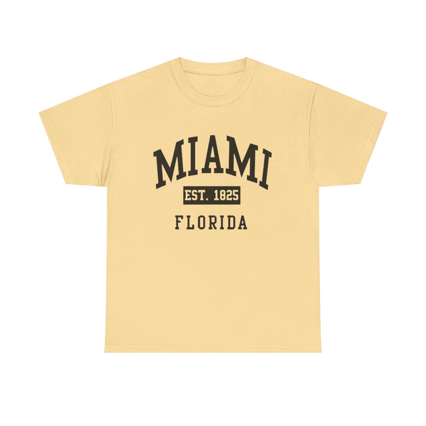 Miami Vintage Graphic T Shirt NEW Unisex Heavy Cotton Tee