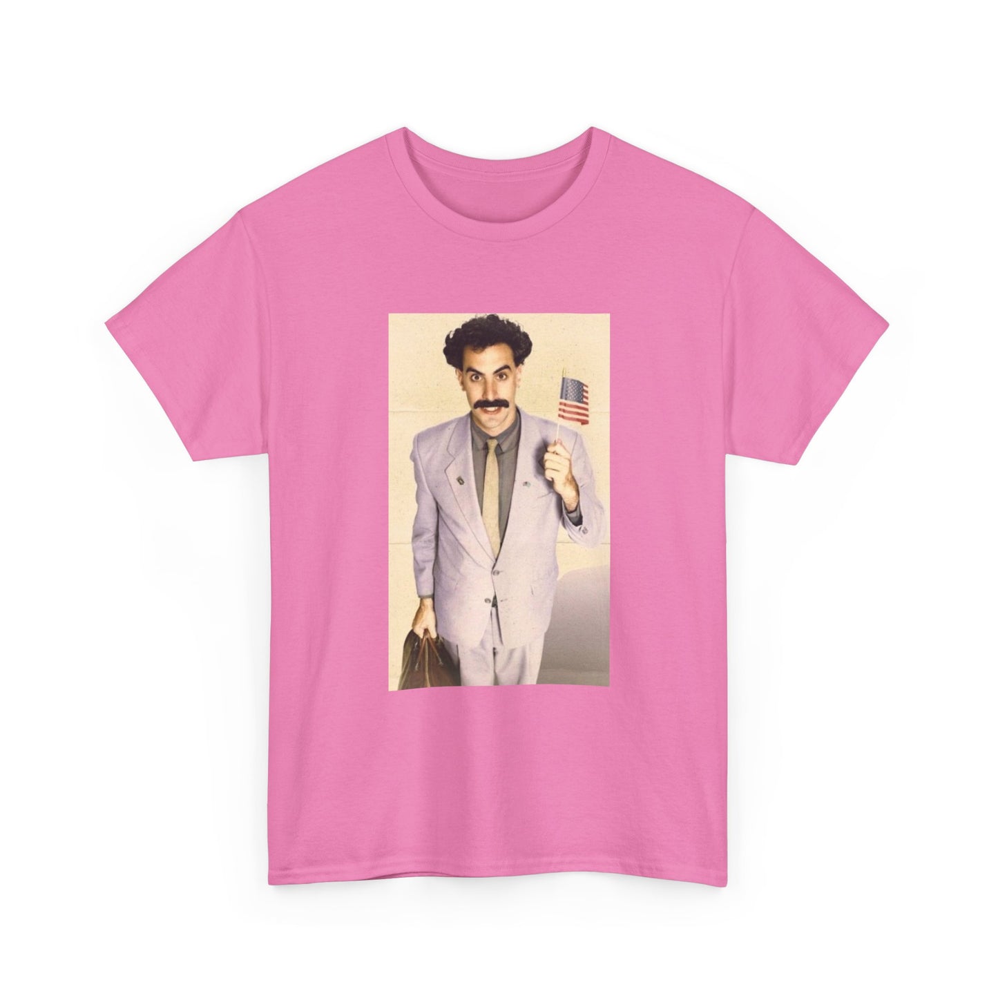 Borat Comes to America Tshirt Funny Comedy Movie Unisex Heavy Cotton Tee
