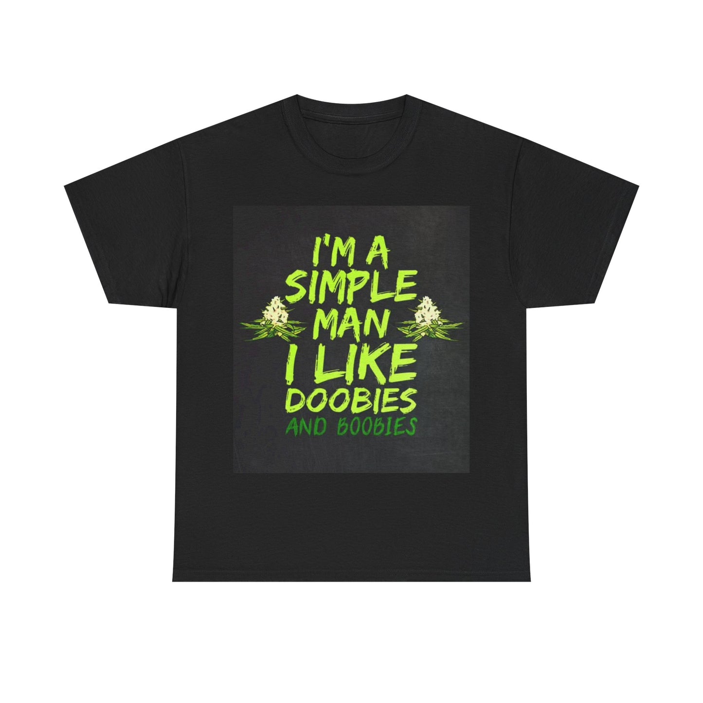 Doobies and Boobies Tshirt Funny Weed Perfect gift Unisex Heavy Cotton Tee