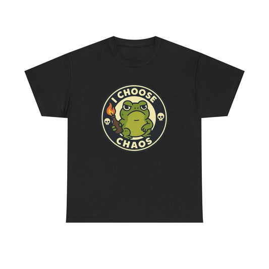 I Choose Chaos Graphic T Shirt ADULT NEW Heavy Cotton Tee