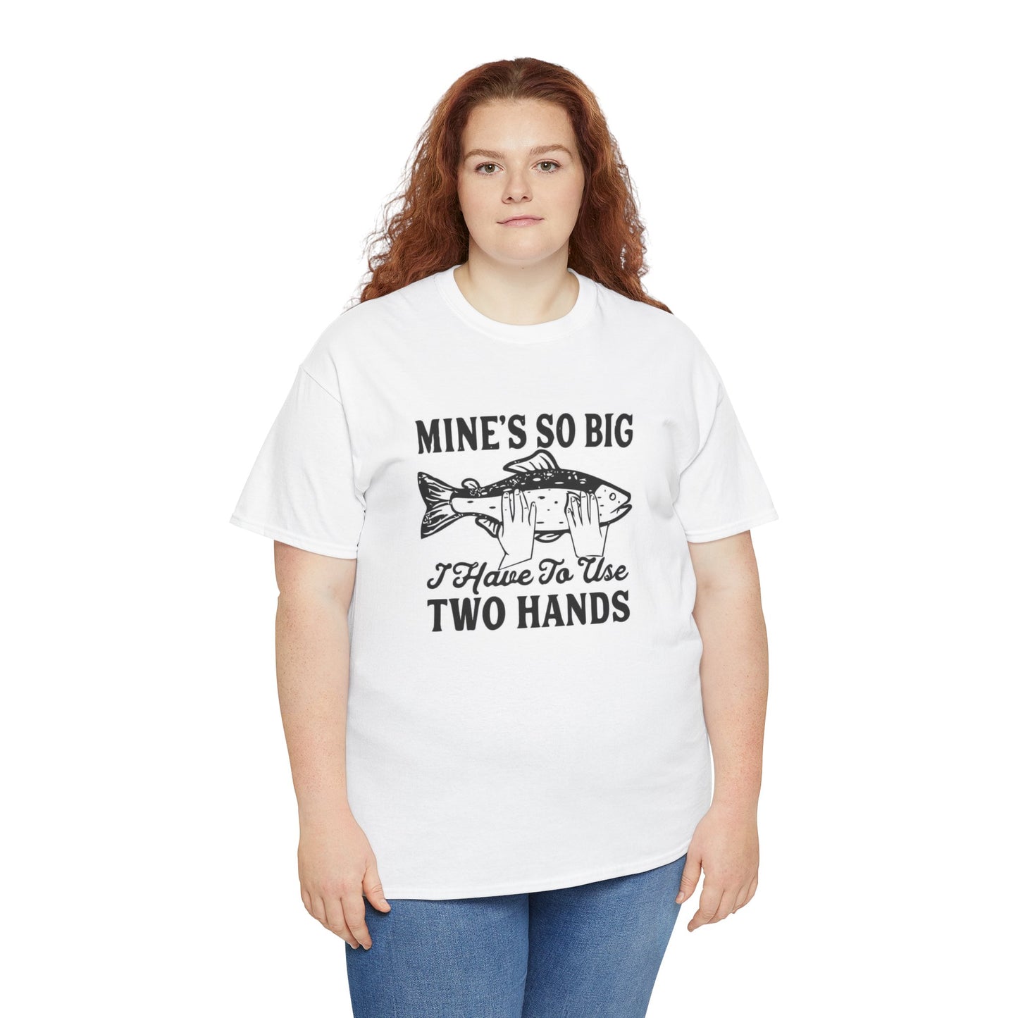 Funny Fishing Graphic T Shirt Big Jokes Humor Men's Heavy Cotton Tee
