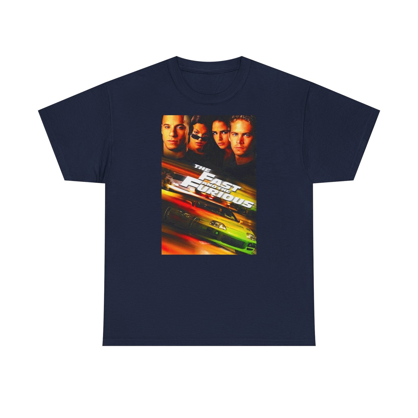 Fast and the furious T-shirt Retro Movie car club Cali Unisex Heavy Cotton Tee