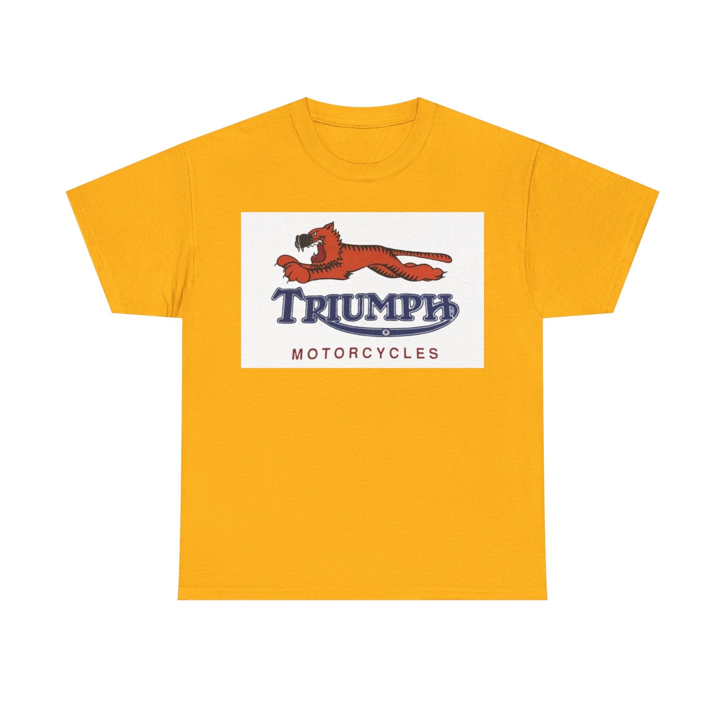Triumph T-shirt vintage motorcycles nostalgia Tiger Unisex Heavy Cotton Tee