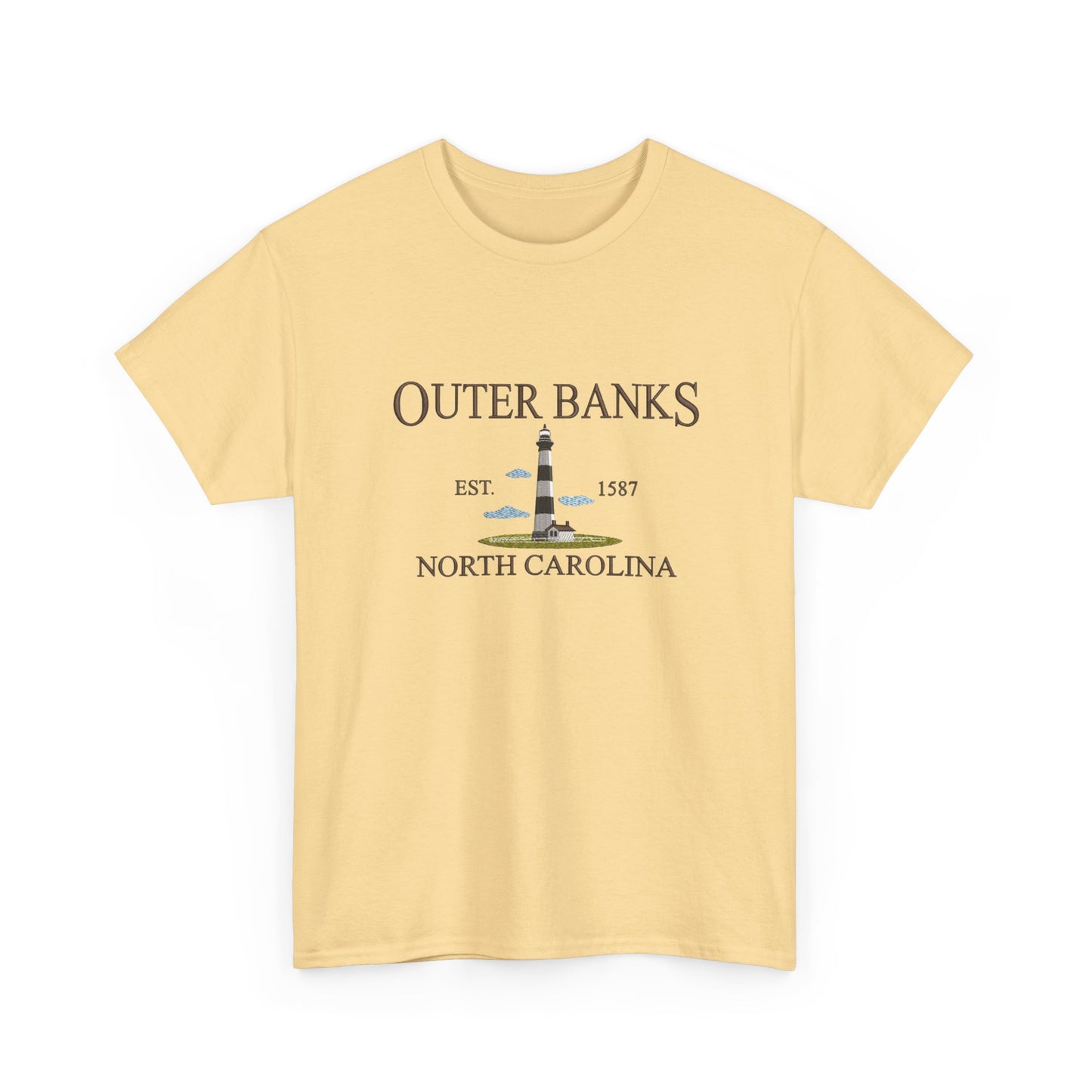 Outer Banks North Carolina Graphic T Shirt NEW Unisex Heavy Cotton Tee