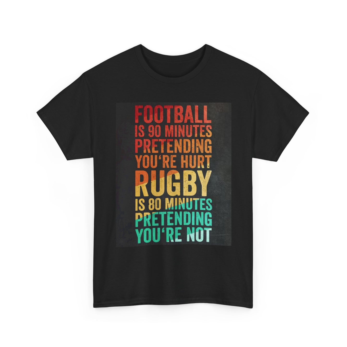 Football Rugby Graphic T Shirt Funny Sports Outdoors Unisex Heavy Cotton Tee