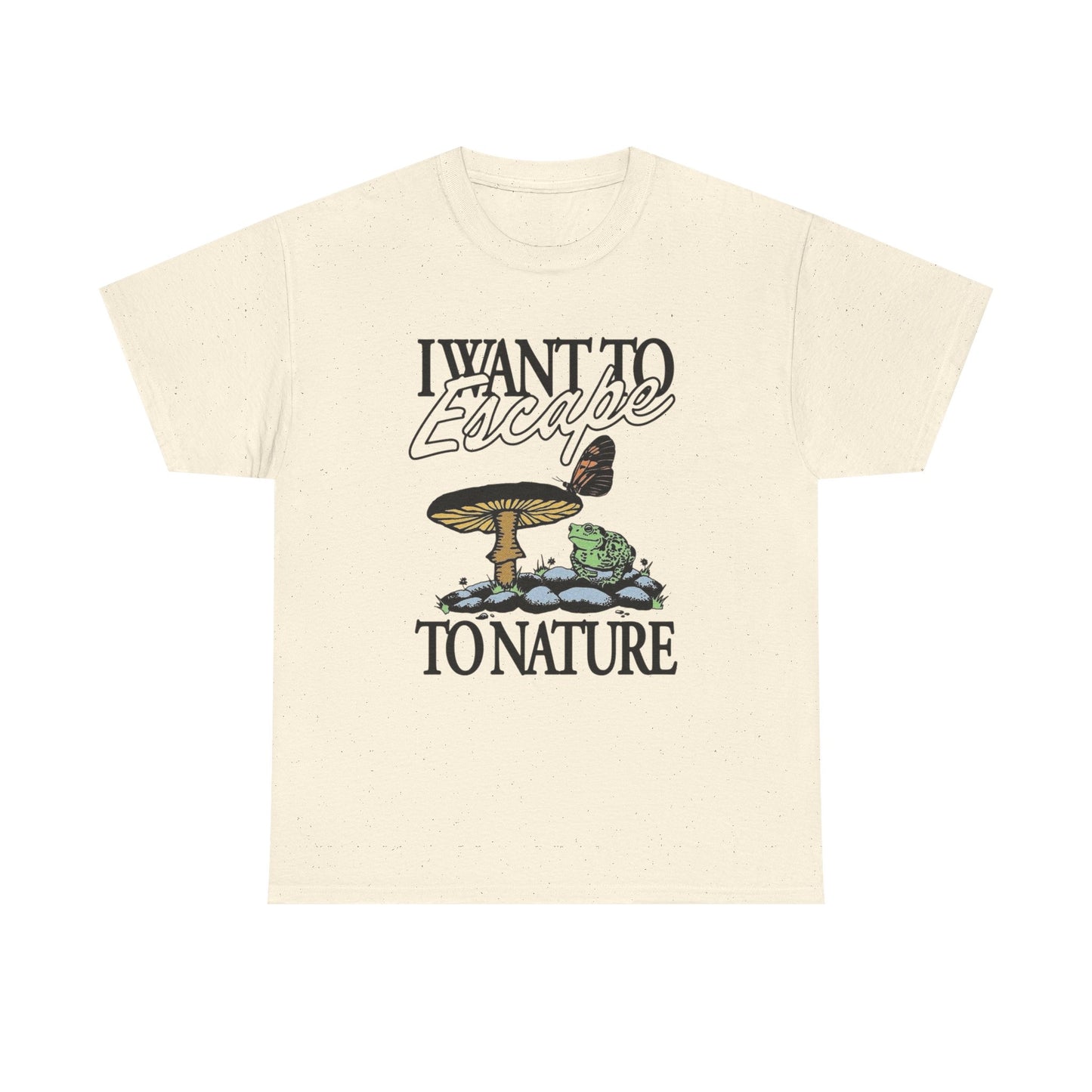 Escape To Nature Graphic T Shirt NEW Adult Unisex Heavy Cotton Tee