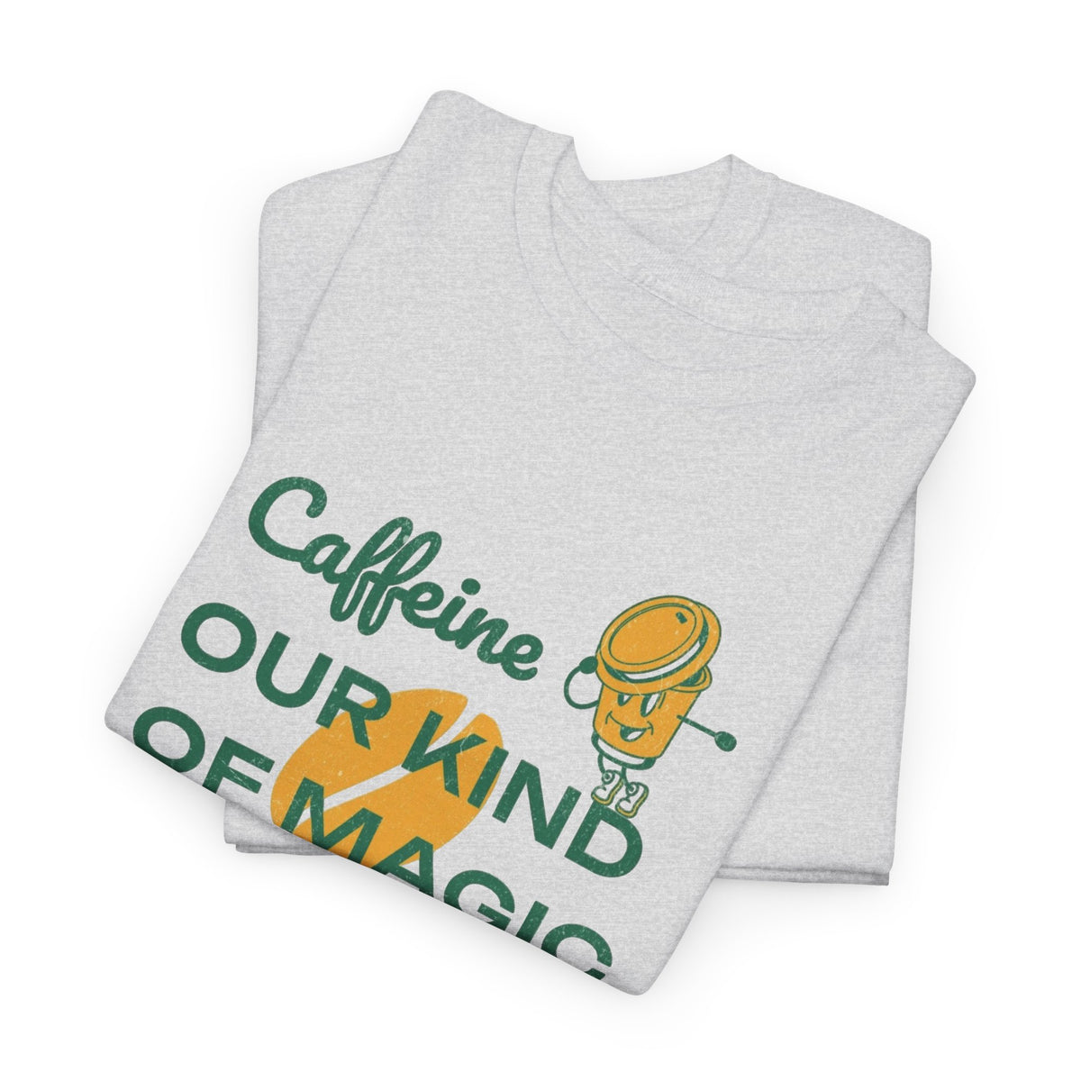 Caffeine Our Magic Potion Coffee Graphic T Shirt Men's Heavy Cotton Tee