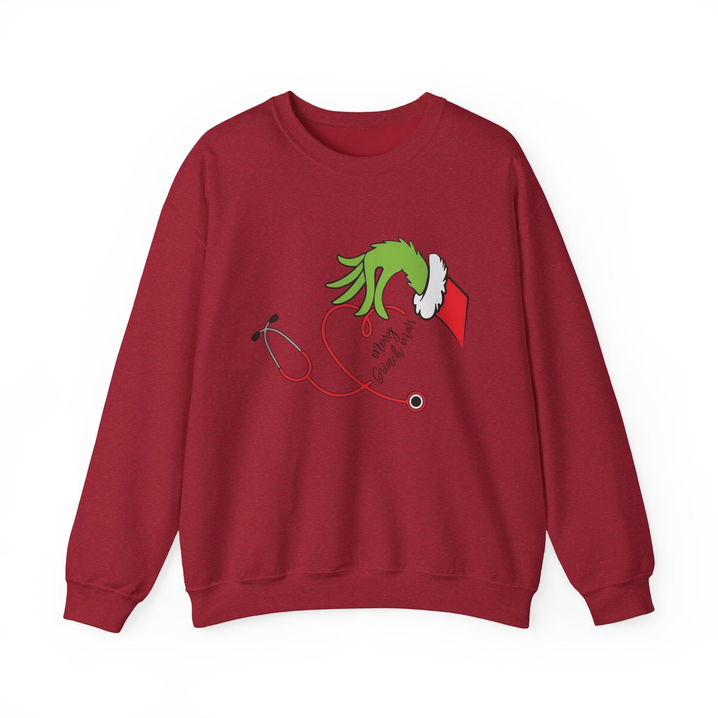 The Grinch Graphic Nurse Doctor Sweater NEW Heavy Blend™ Crewneck Sweatshirt