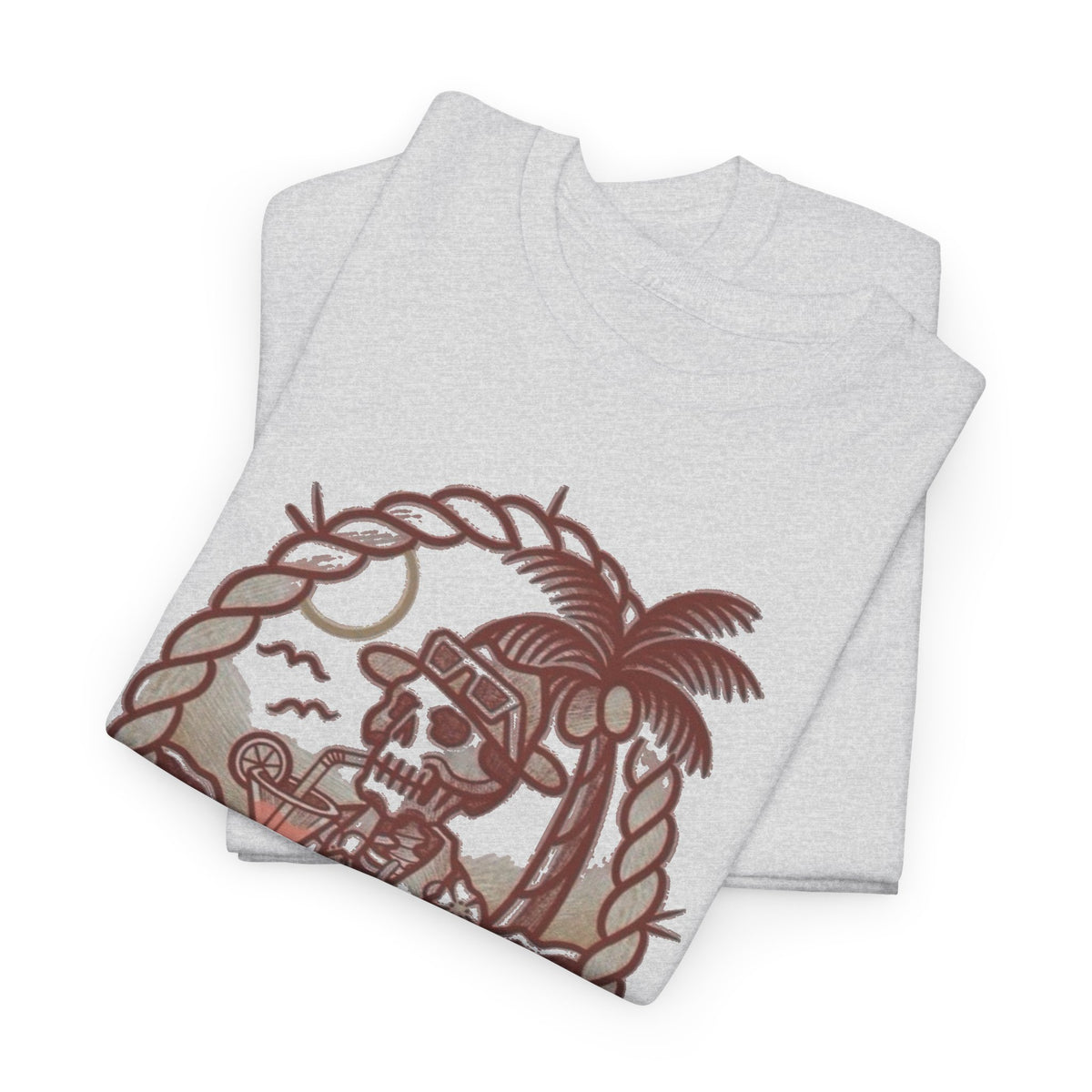 Skeleton Pirate Life Is Short Graphic Tee Men's Tee