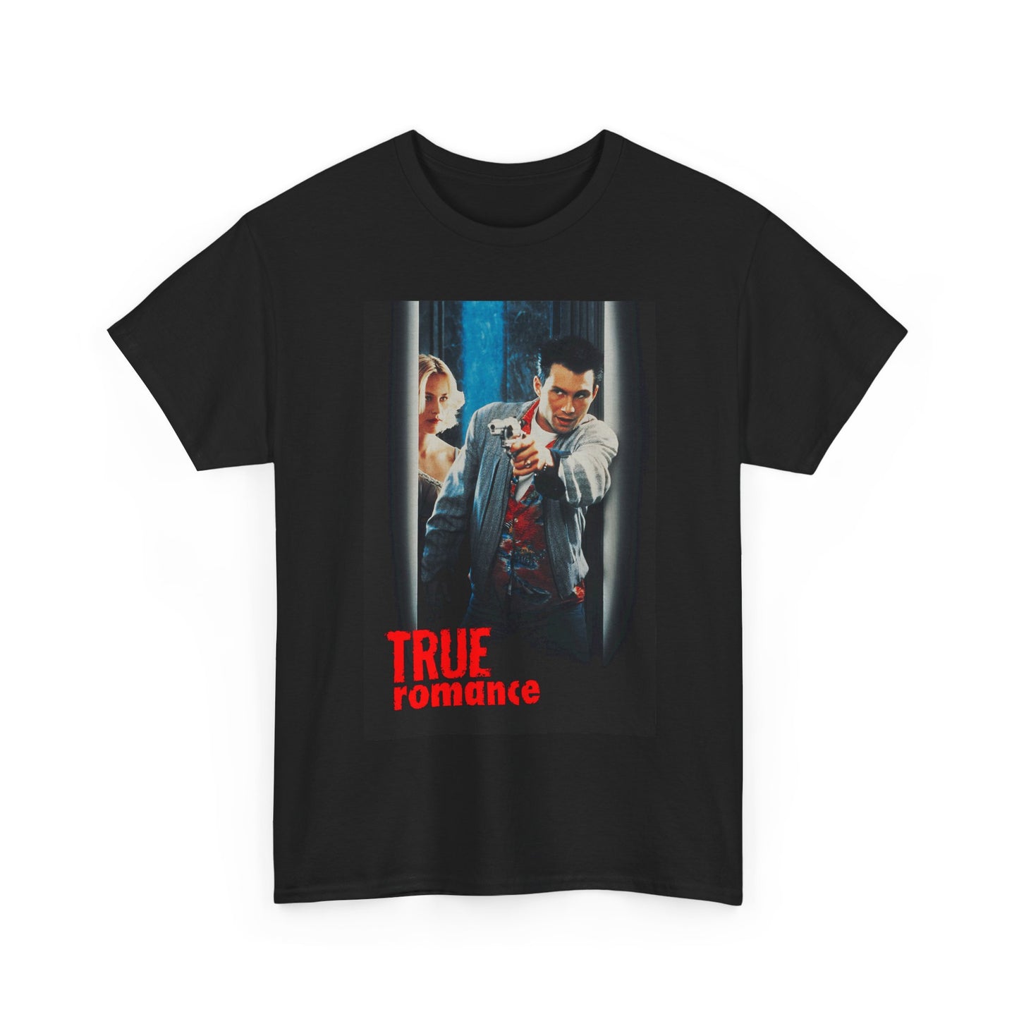 True Romance Shirt Vintage Movie Poster 90s Unisex Heavy Cotton Tee