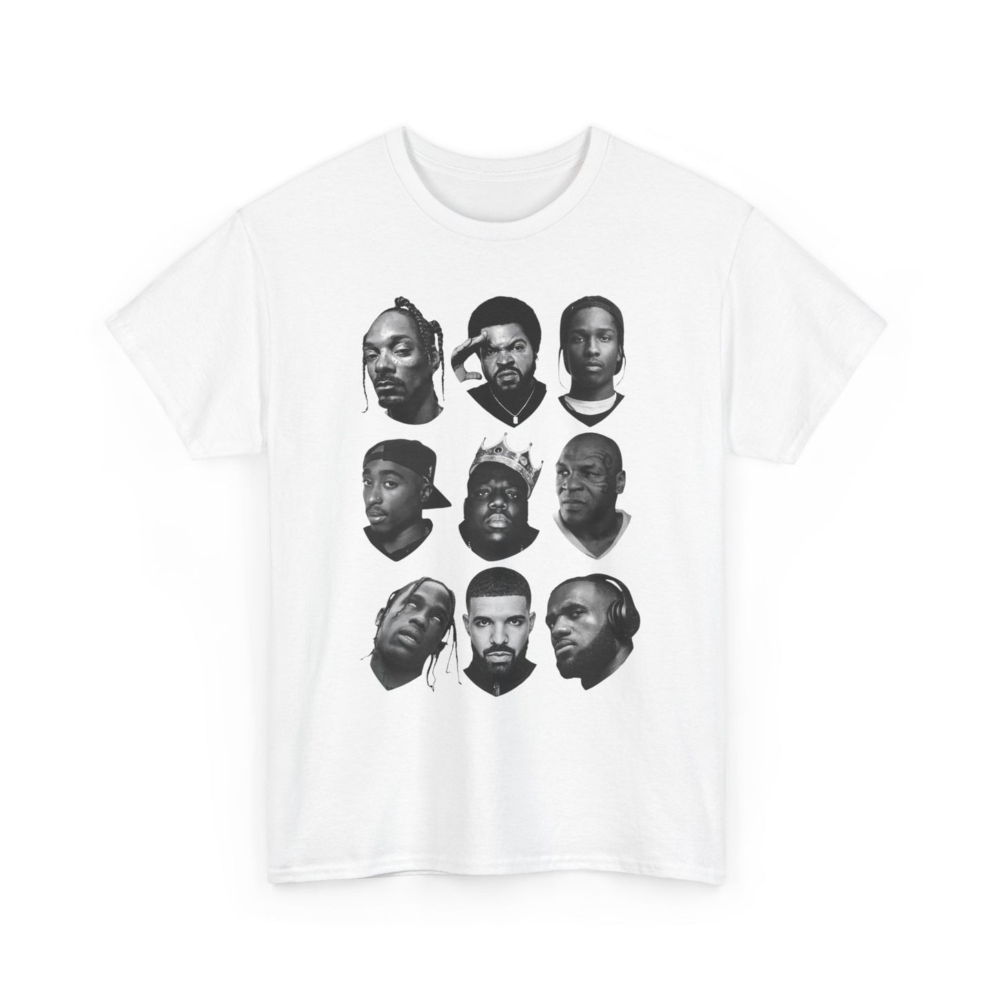 Hip Hop Legends Rap Vintage Graphic T Shirt NEW Unisex Heavy Cotton Tee