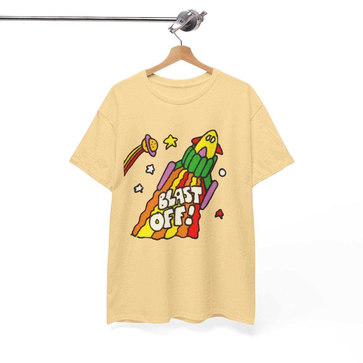 Its Time To Blast Off Vintage 90's Graphic T Shirt Unisex Heavy Cotton Tee