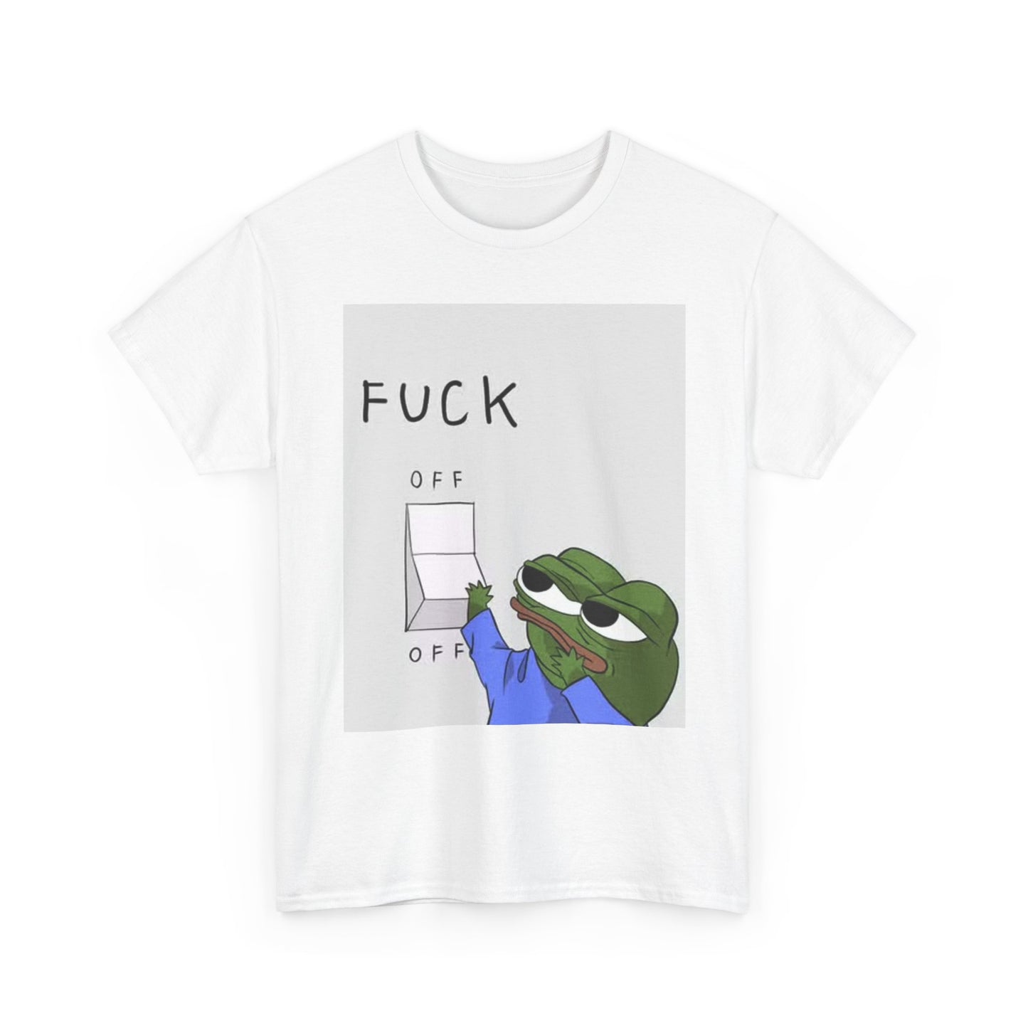Frog Meme Graphic T Shirt Jokes Unisex Heavy Cotton Tee