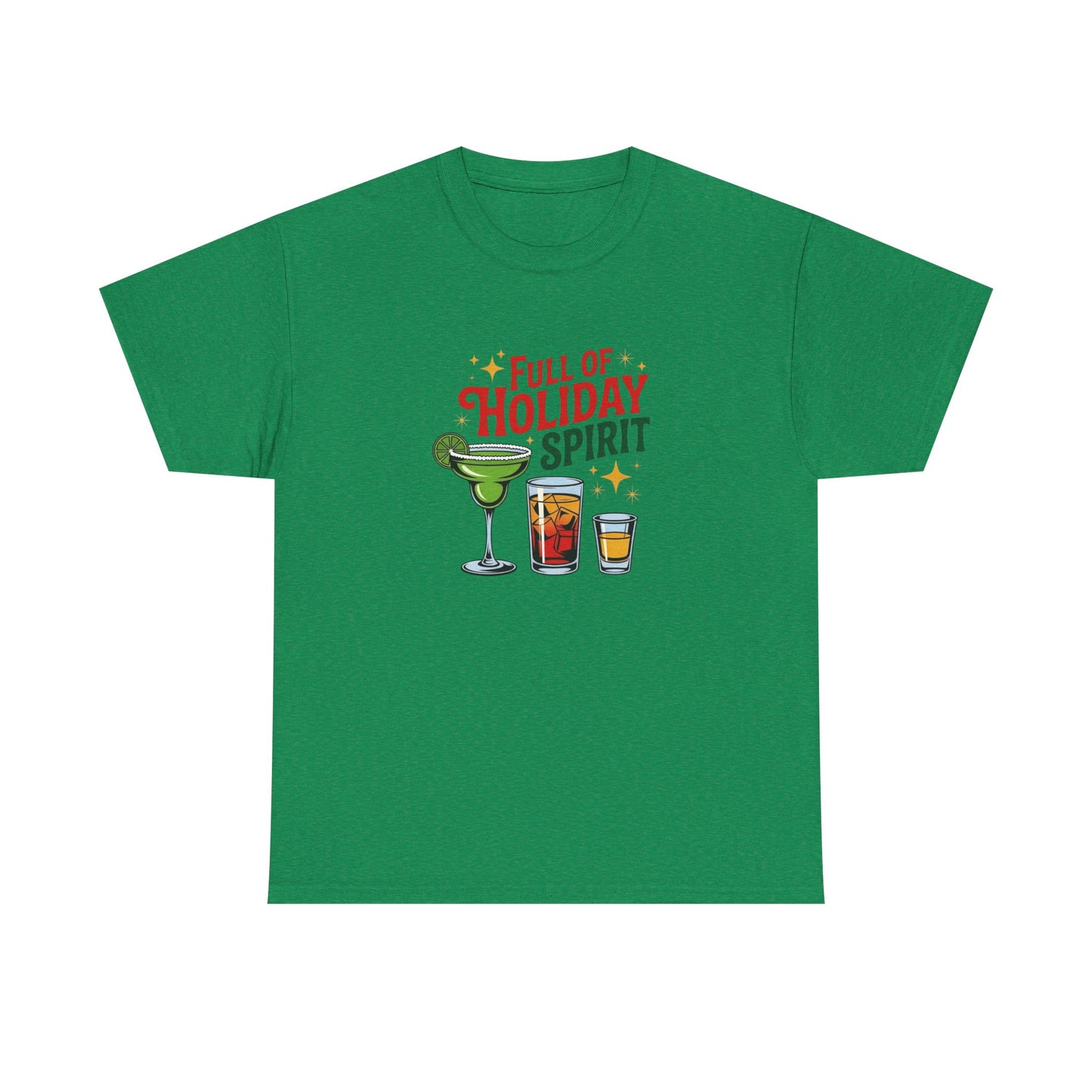Full Of Holiday Spirit Graphic T Shirt NEW ADULT Tee
