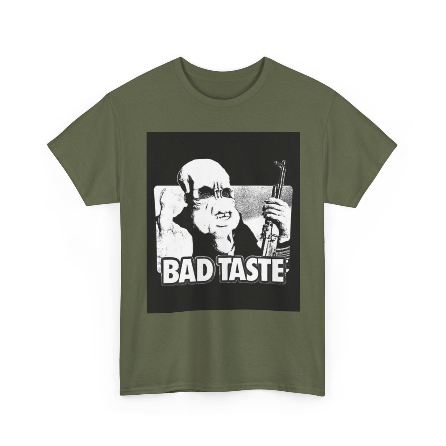 Bad Taste Poster Shirt Retro Graphic Art Unisex Heavy Cotton Tee