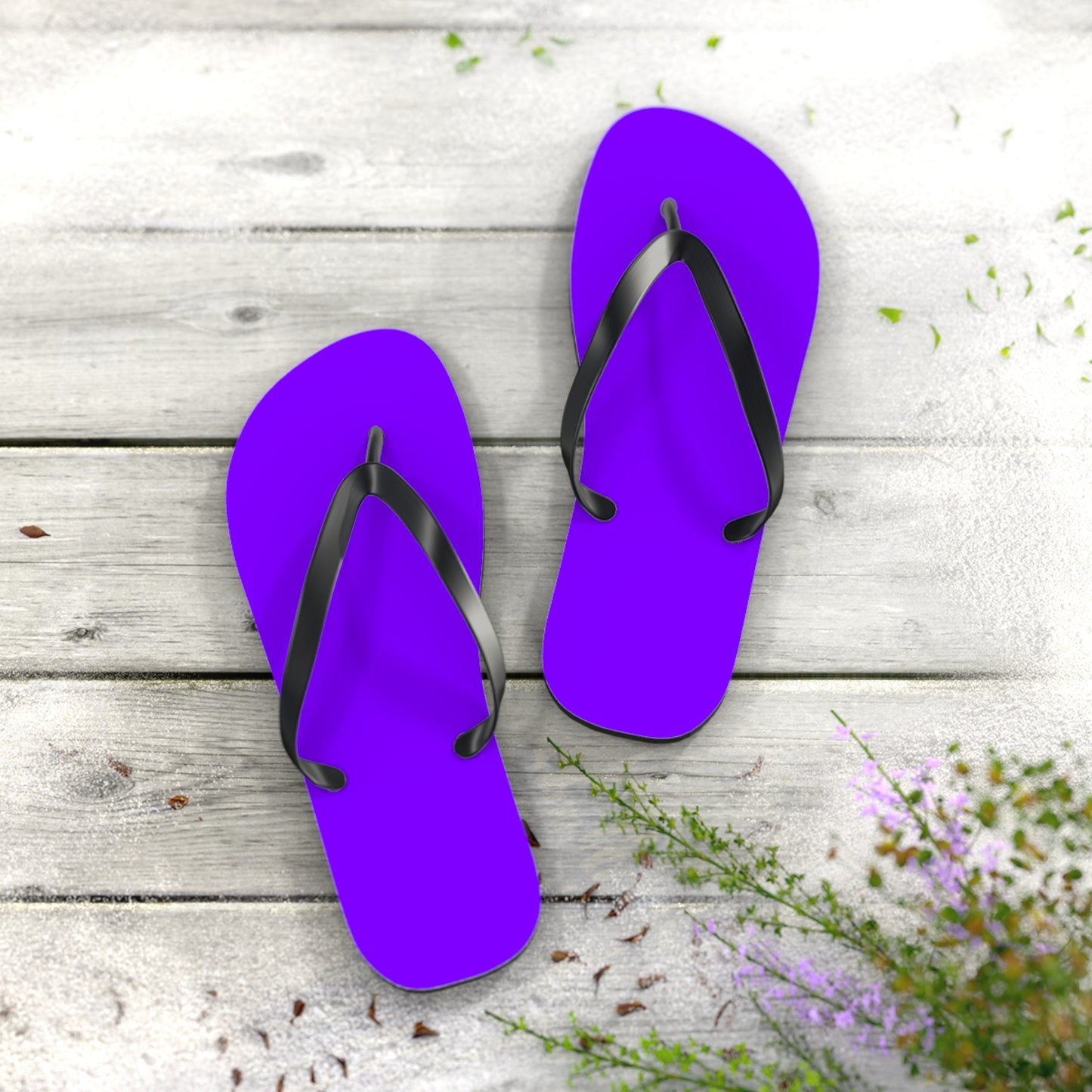 Purple Flip Flops, Sandals Slides, Summer Footwear, Brand New