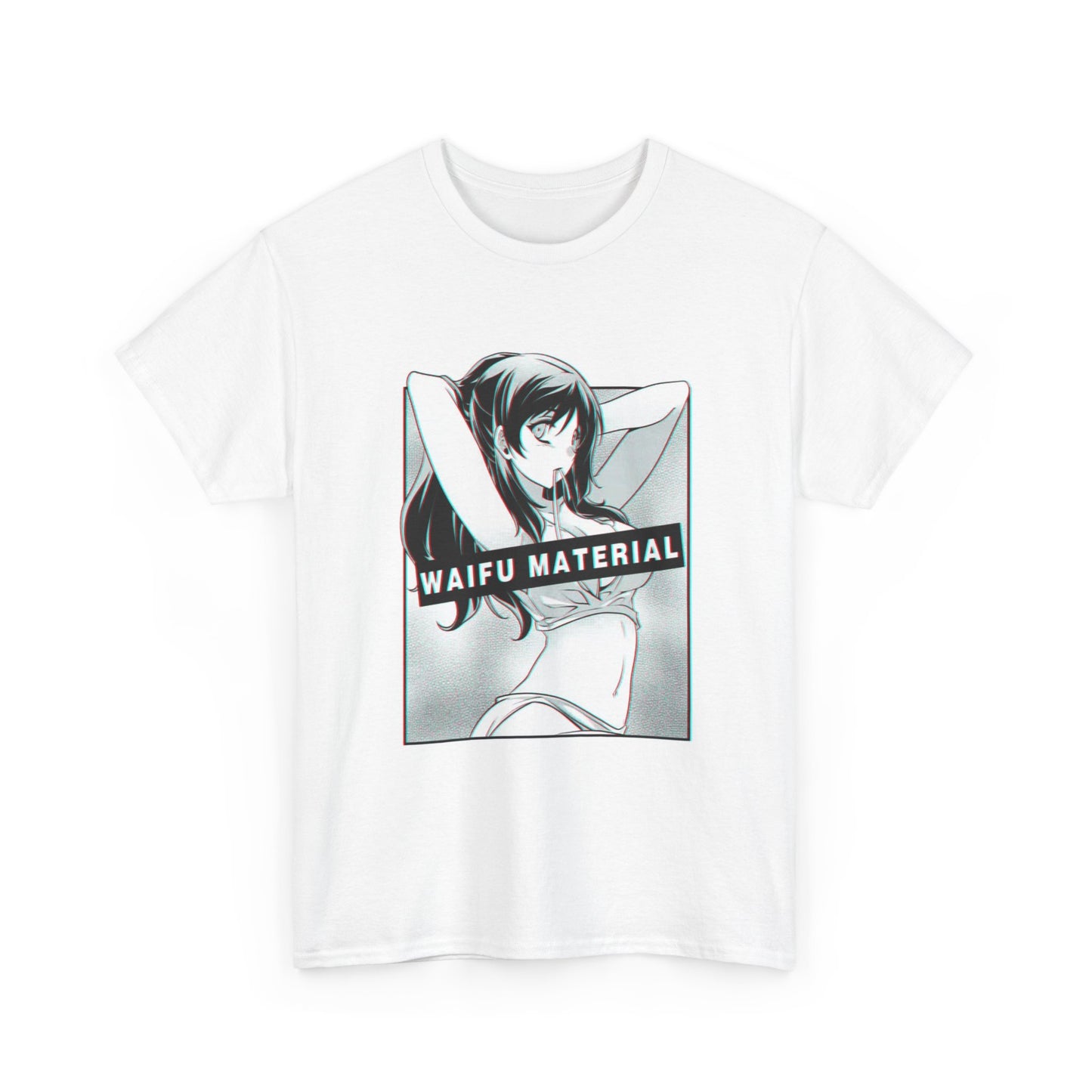 Waifu Material Hentai Tshirt Sexy anime Naturo Gamer Cartoon Unisex Heavy Cotton