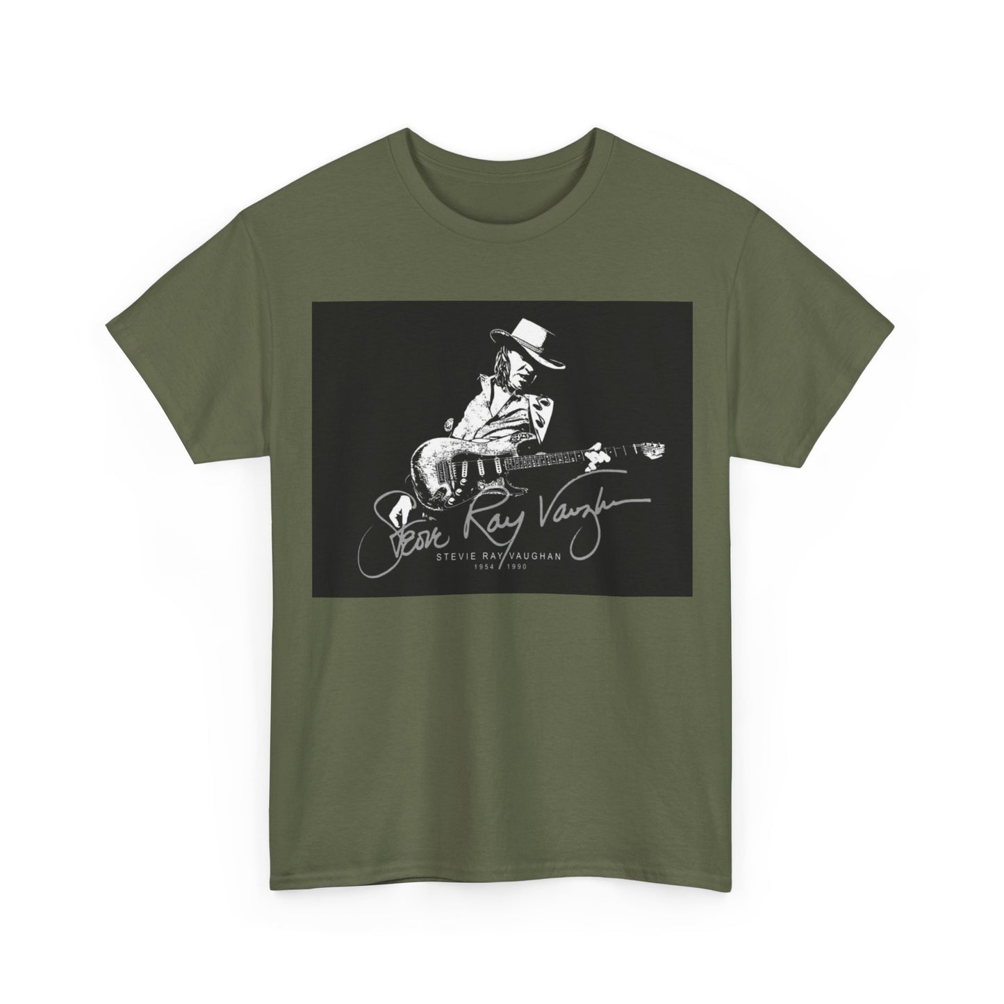 Stevie ray vaughn T-shirt Vintage retro rock album Unisex Heavy Cotton Tee