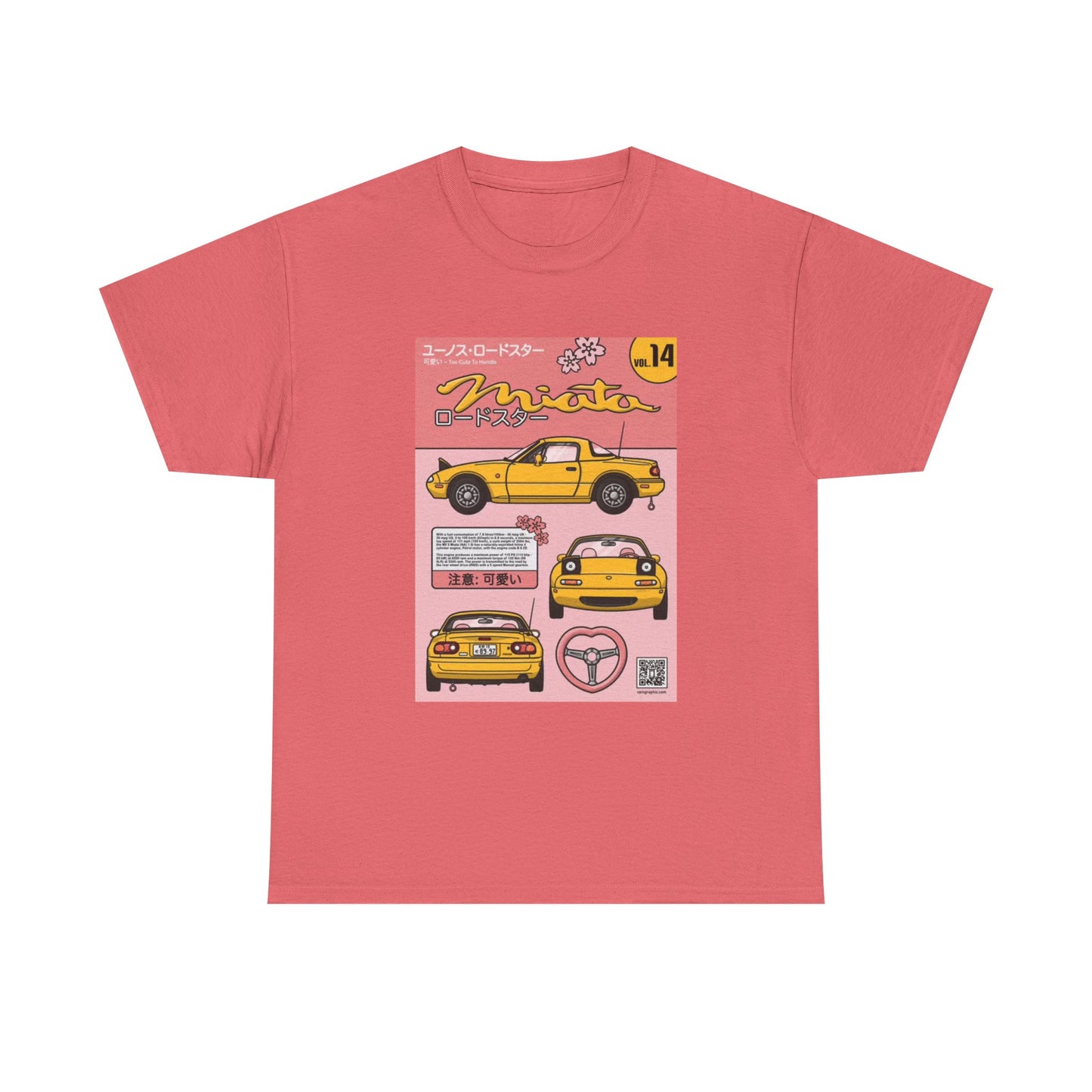 Mazda Miata Tshirt JDM Graphic Anime Cute Unisex Heavy Cotton Tee