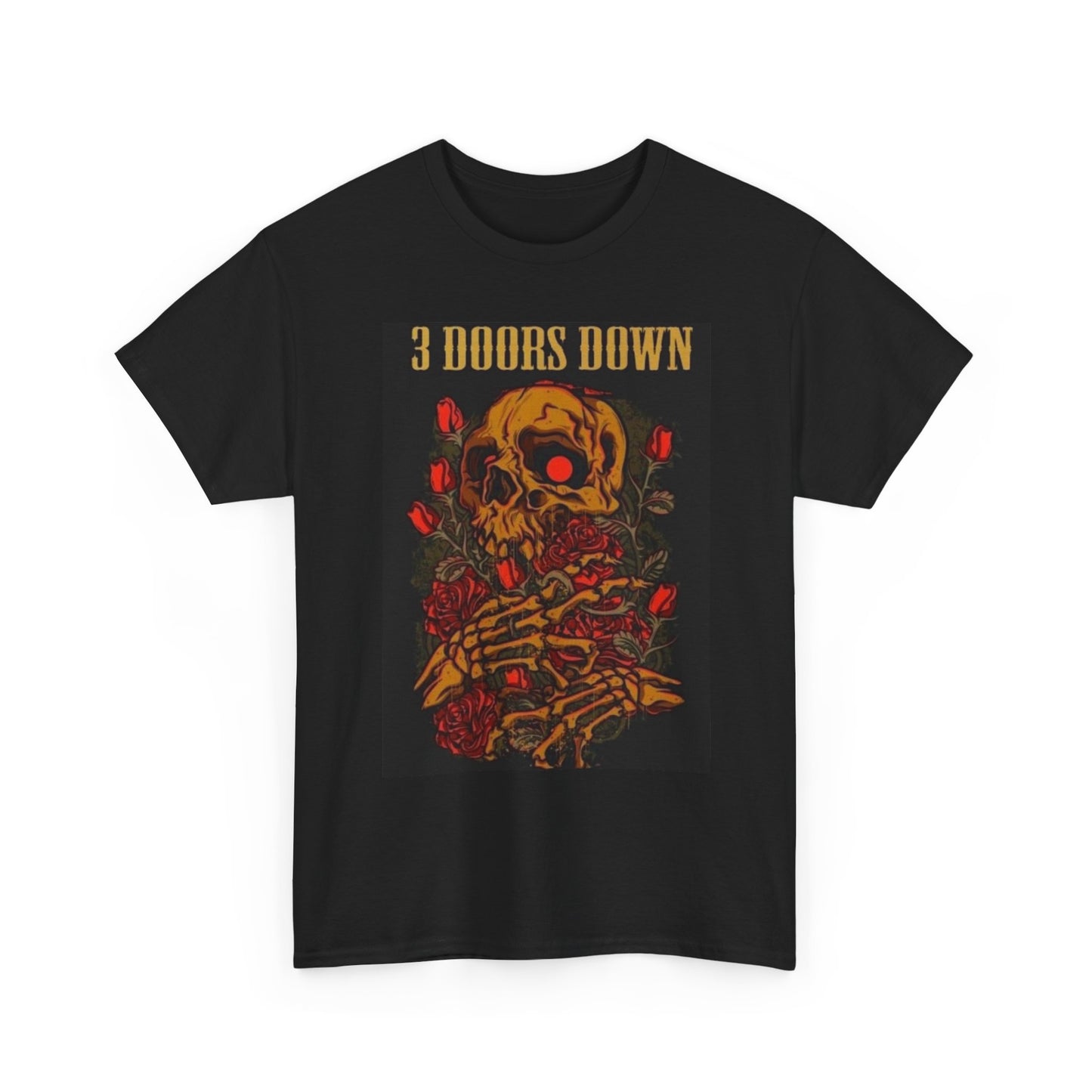 3 Doors Down Graphic T Shirt Retro Rock 90s Unisex Heavy Cotton Tee
