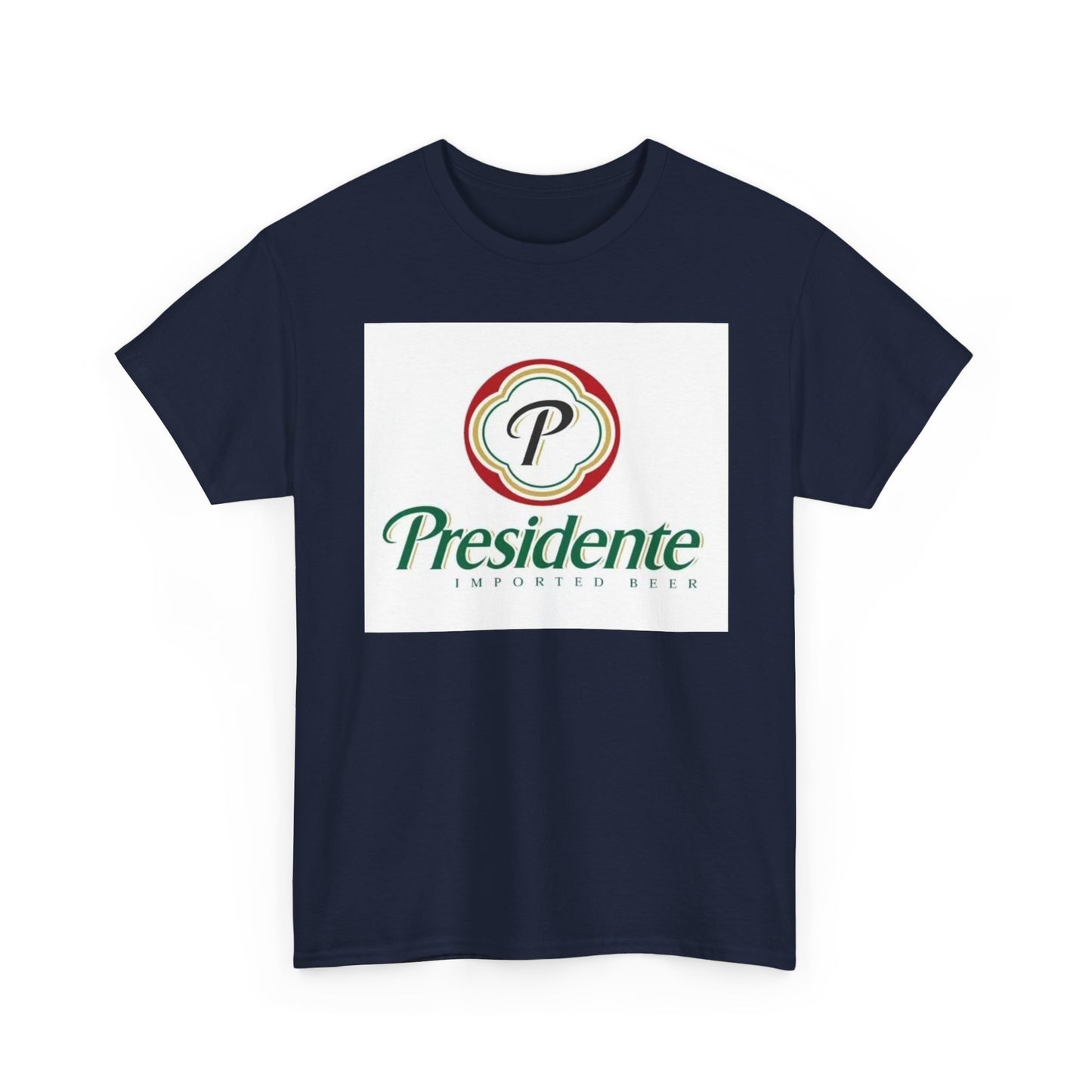 Presidente Dominican Beer Logo Shirt Retro Summer Unisex Heavy Cotton Tee