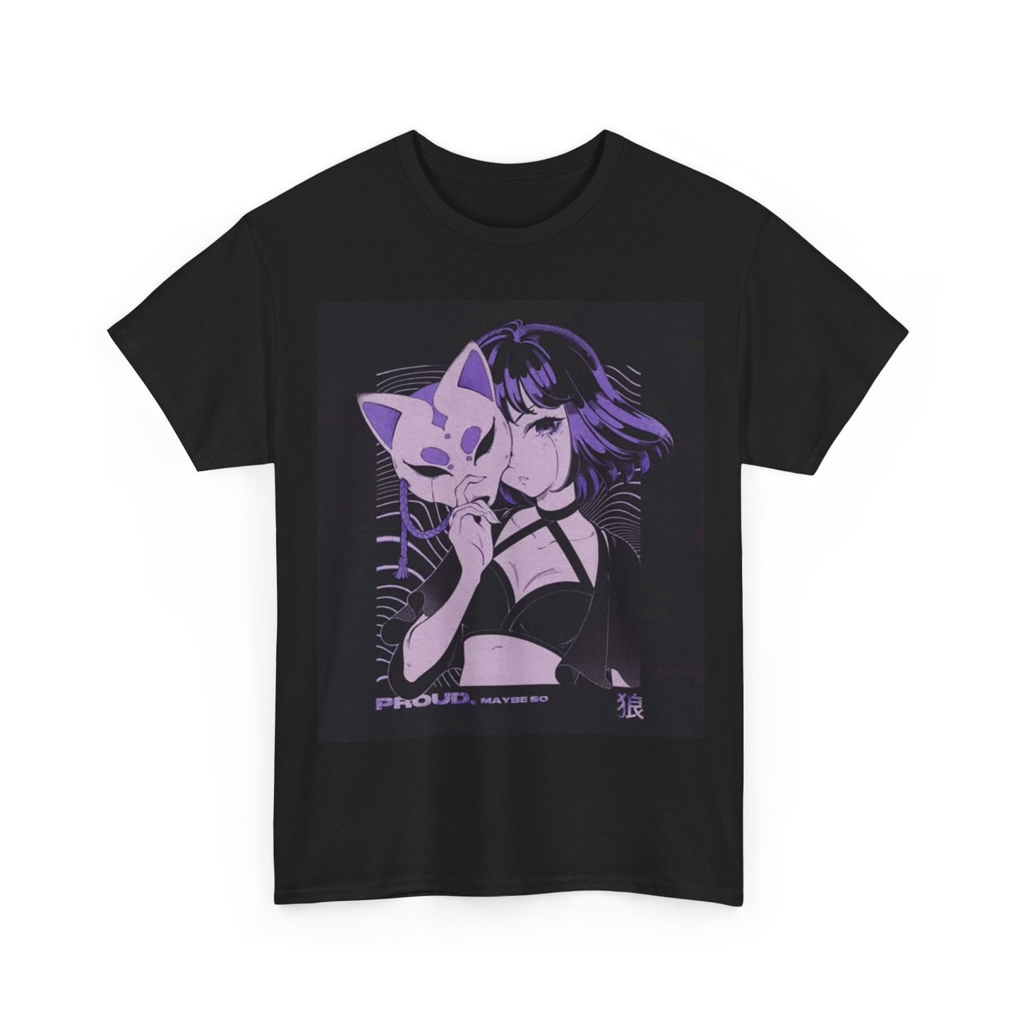 Waifu Anime T-shirt Girl Graphic Cartoon Retro Gaming Unisex Heavy Tee Gamer 55