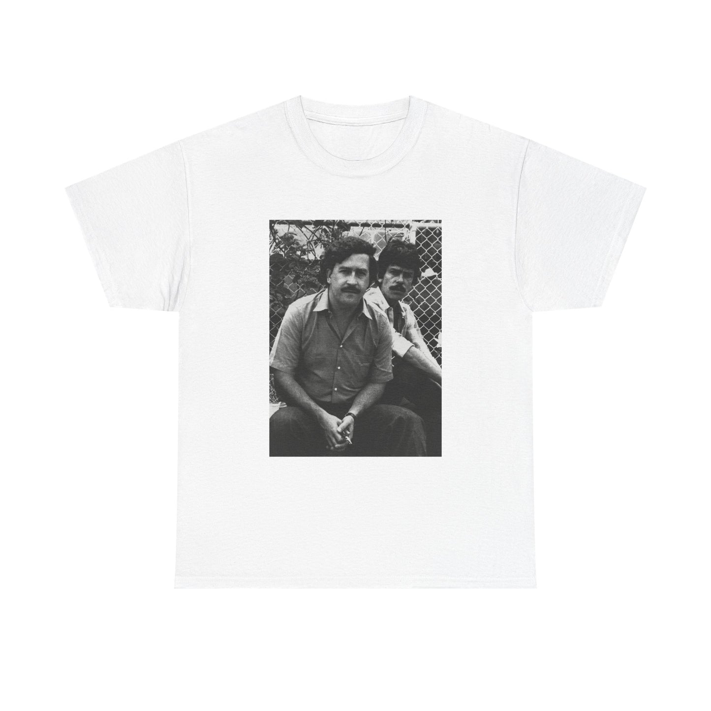 Pablo Escobar Tshirt Vintage Photo Colombia Retro Mexico Unisex Heavy Cotton Tee