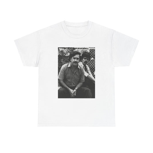 Pablo Escobar Tshirt Vintage Photo Colombia Retro Mexico Unisex Heavy Cotton Tee