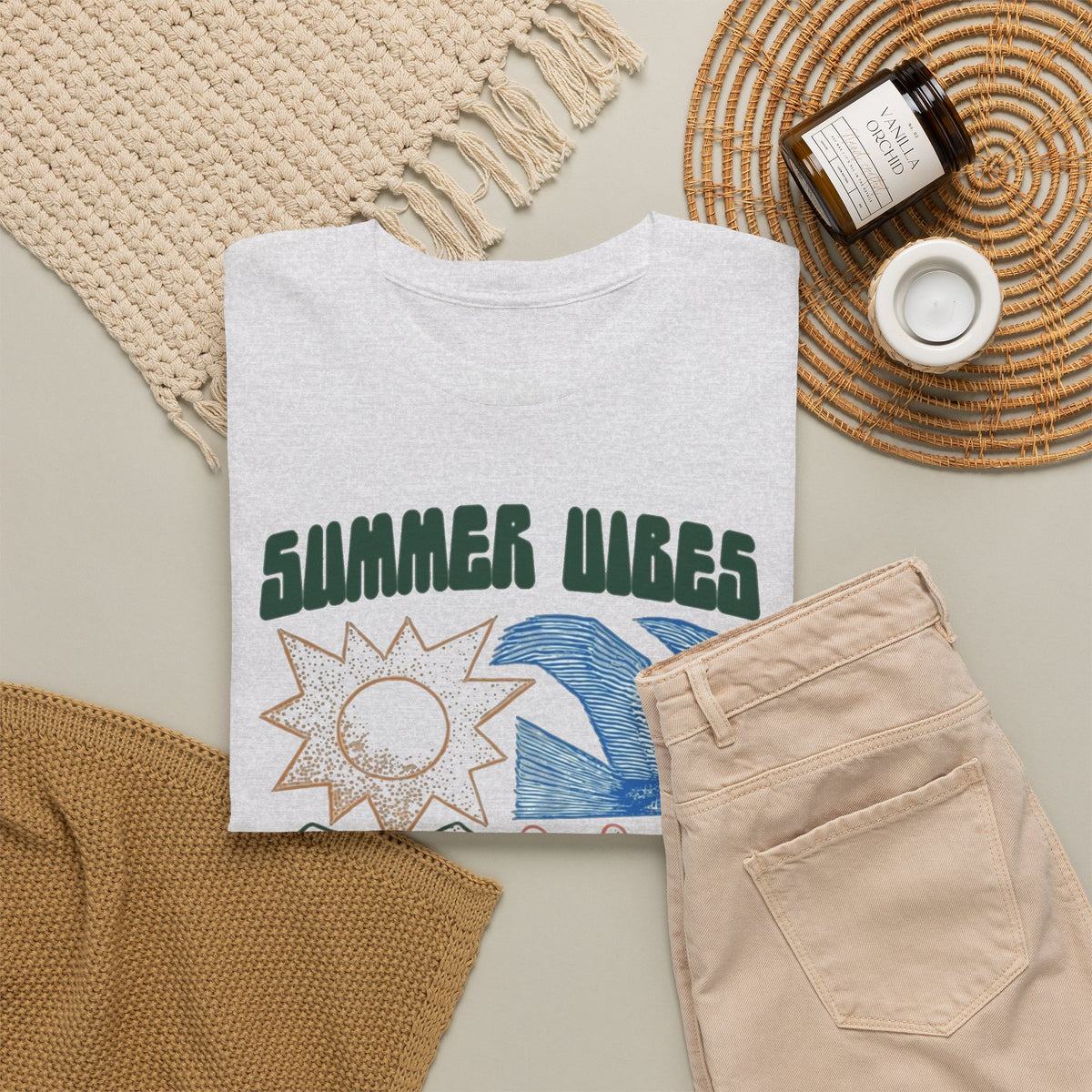 Summer Vibes Sunshine Beach Graphic T-Shirt Men's Graphic Tee