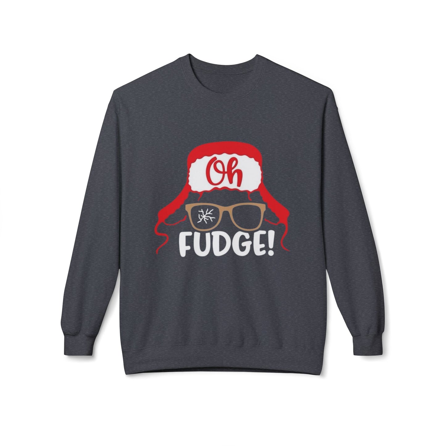 Funny Christmas Oh Fudge Sweater NEW Unisex Fleece Crewneck Sweatshirt