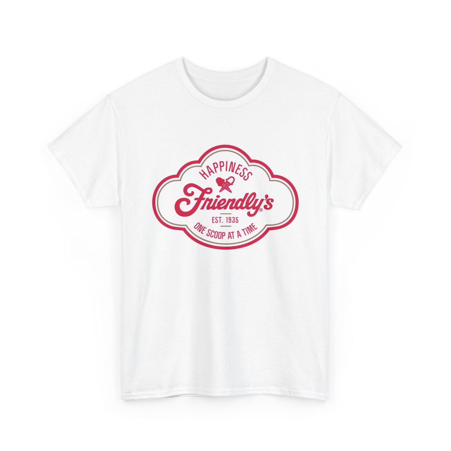 Friendly's Ice Cream Tshirt Vintage Logo New England Retro Unisex Heavy Retro