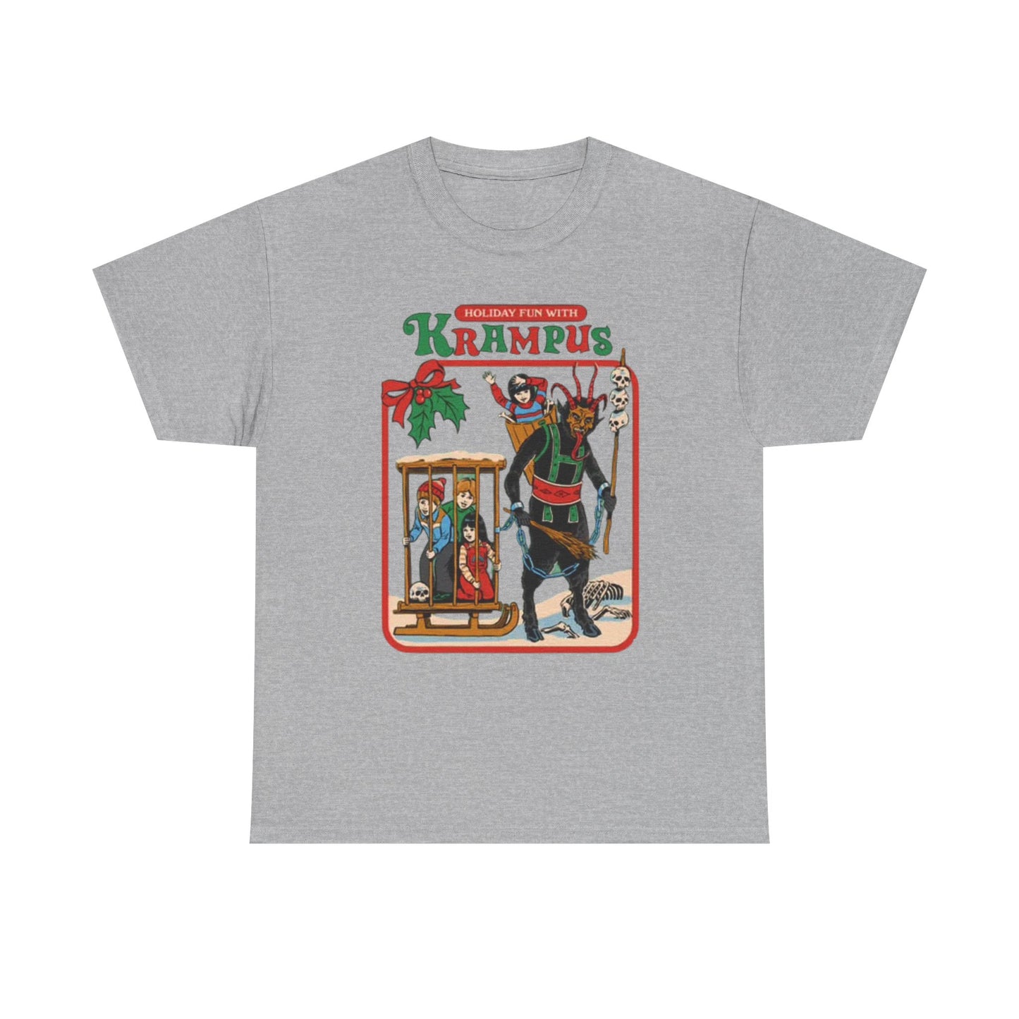 Holiday Fun With krampus Funny Graphic T Shirt Christmas Merry Unisex Holidays
