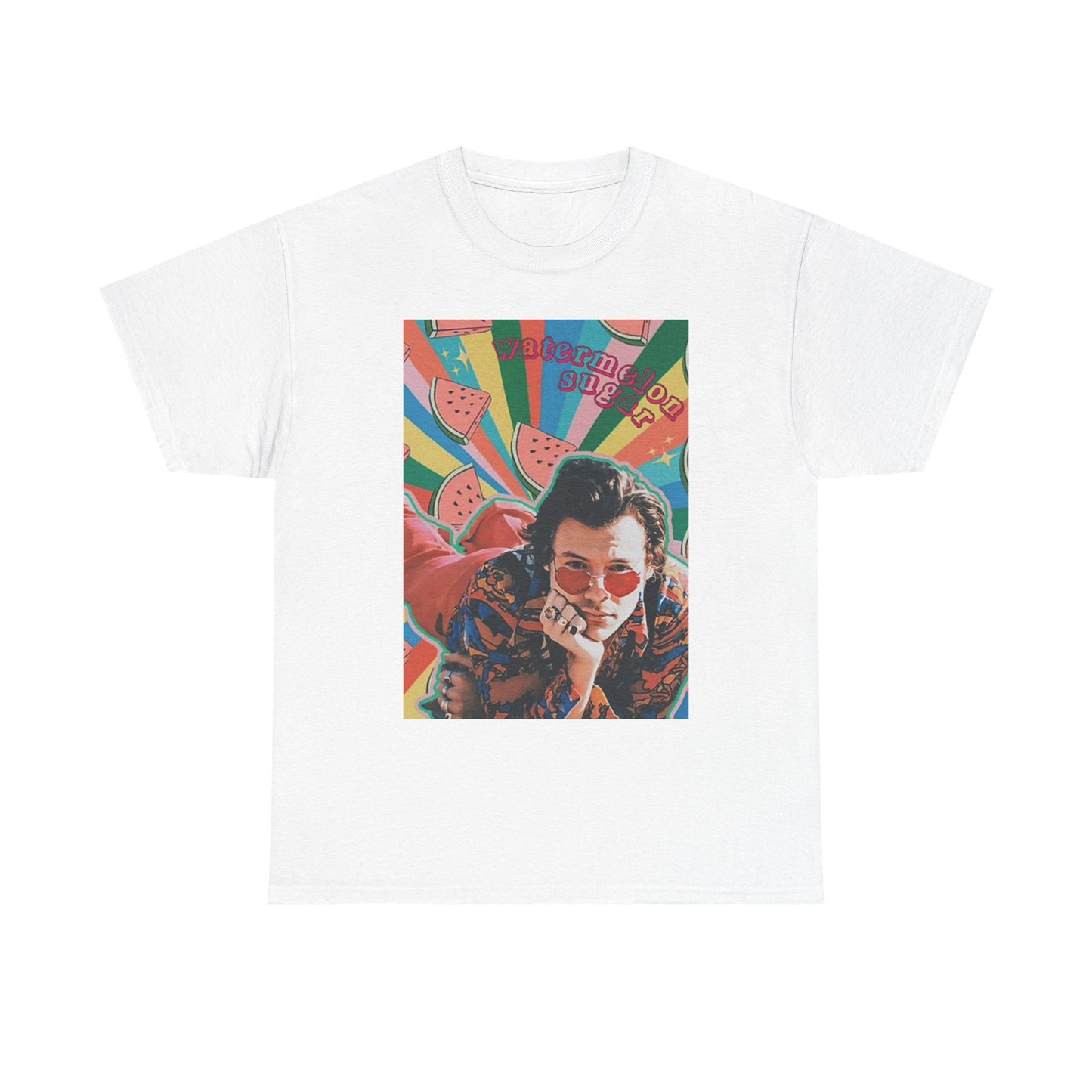 Watermelon Sugar Graphic T Shirt Retro Vibes Unisex Heavy Cotton Tee