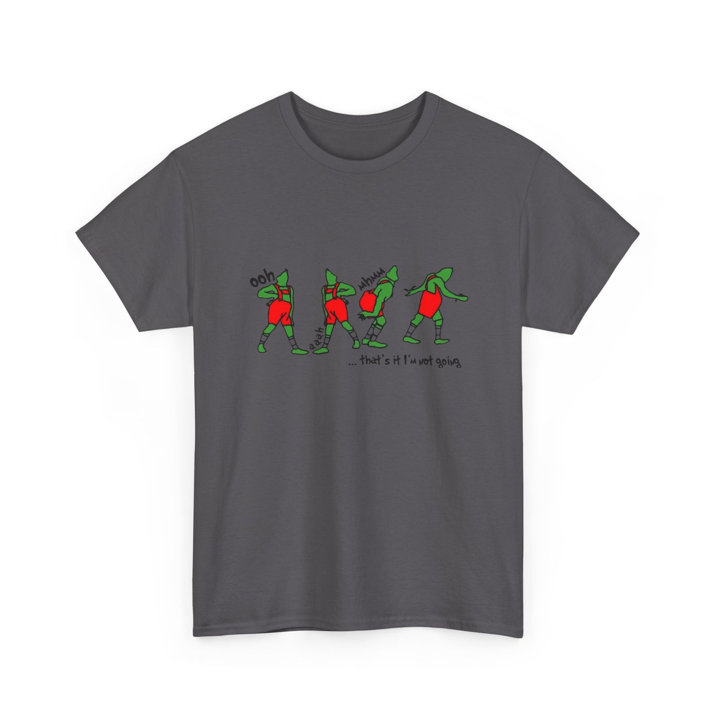 Funny Grinch Retro Christmas Jokes Graphic T Shirt Unisex NEW Heavy Cotton Tee