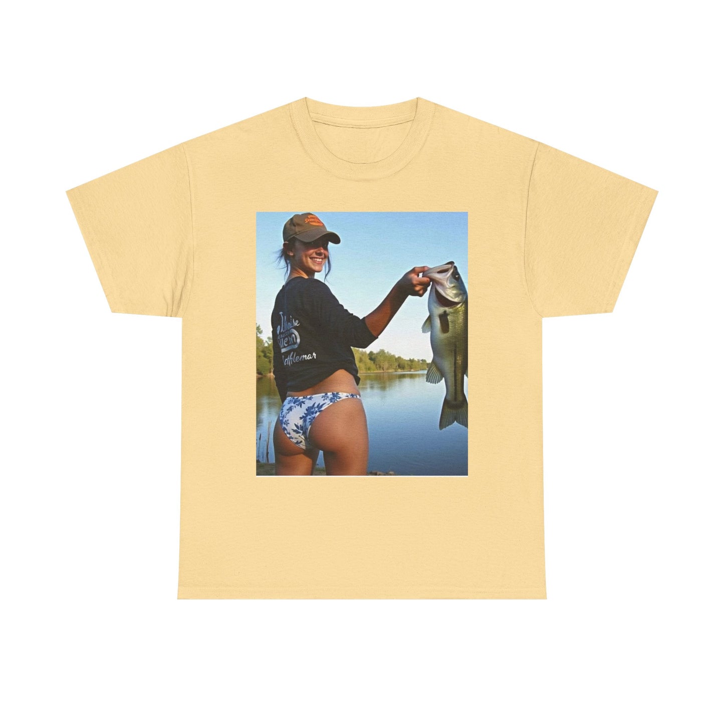 Fishing Babes Outdoors Graphic T Shirt S-5XL Unisex Heavy Cotton Tee