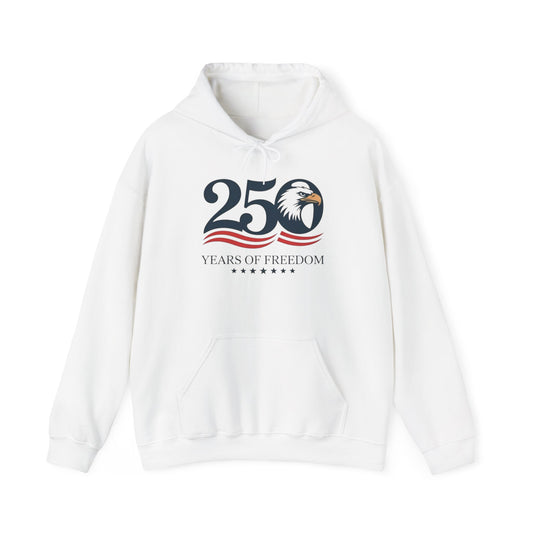 America 250 Years Of Freedom Graphic Hoodie Heavy Blend™ NEW Sweatshirt