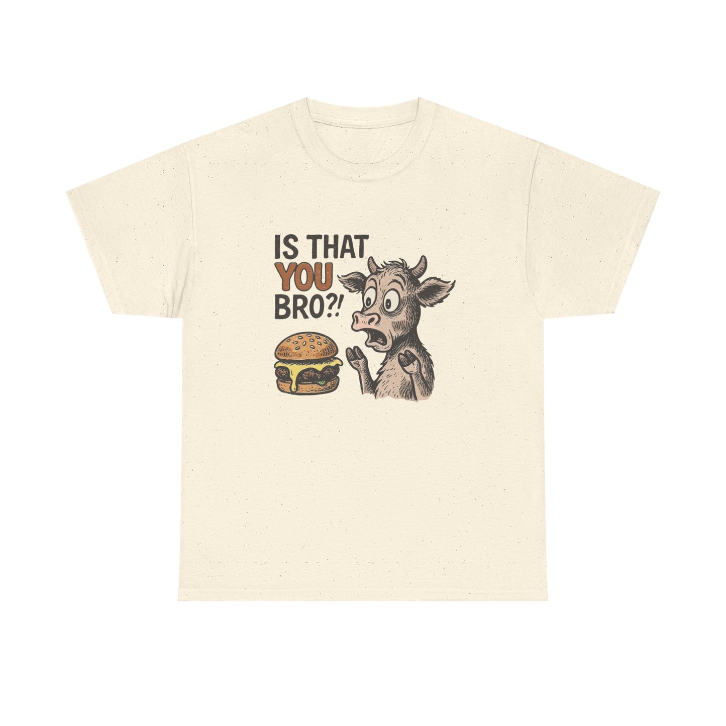 Is That You Bro Funny Cow Vegan Graphic T Shirt Cotton Tee Retro Gift
